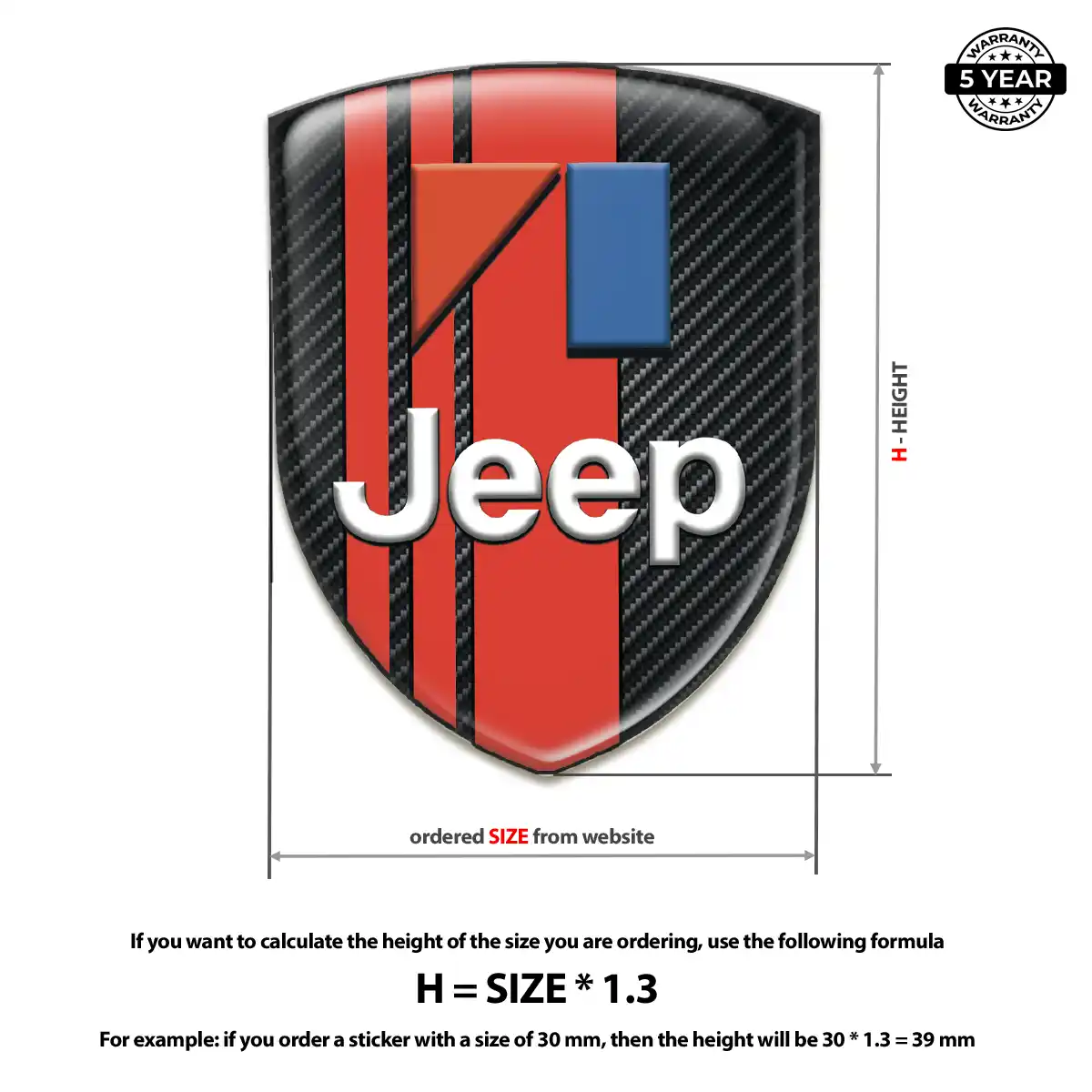 Jeep Silicone Emblem Interior Elegance