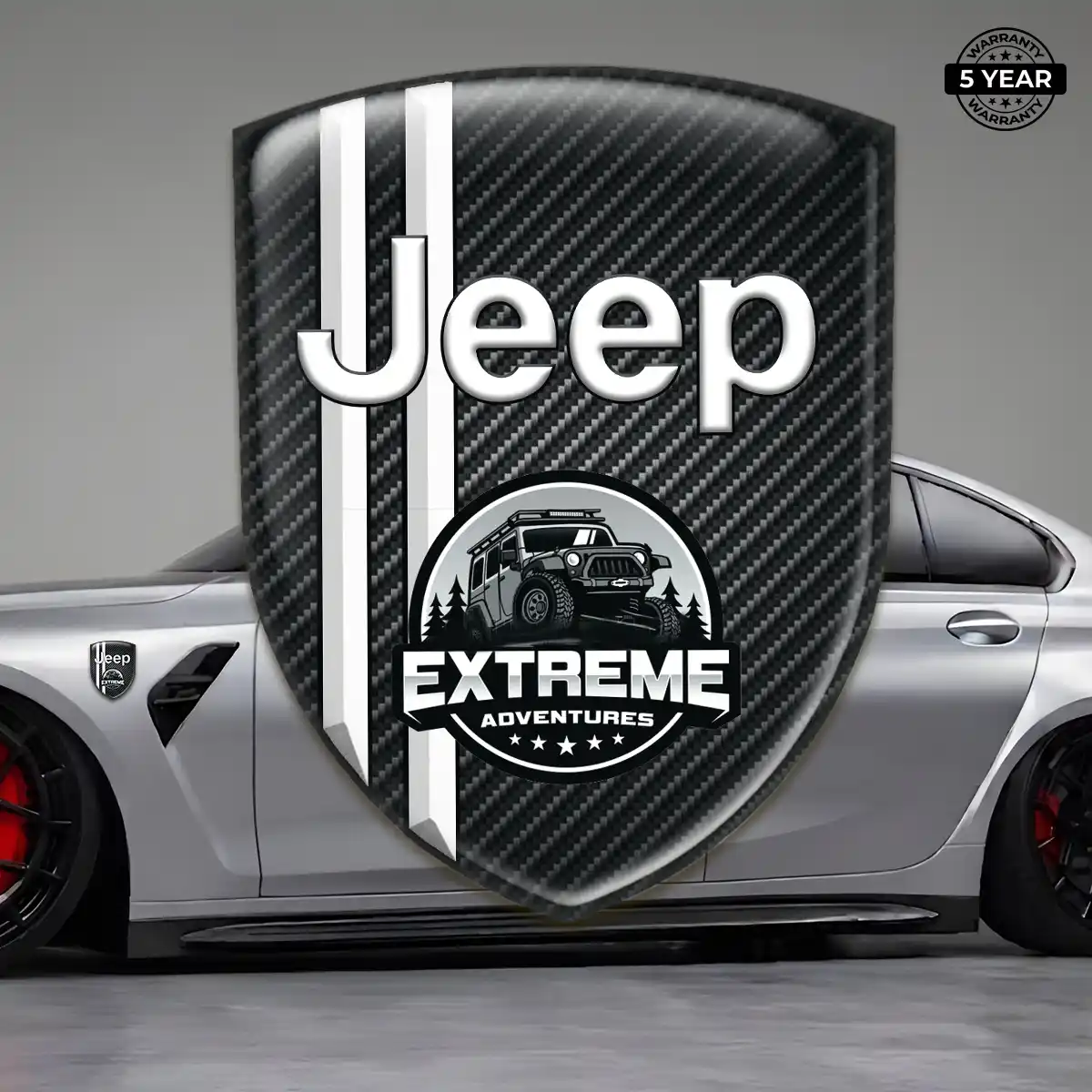 Jeep Silicone Emblem Interior Luxe