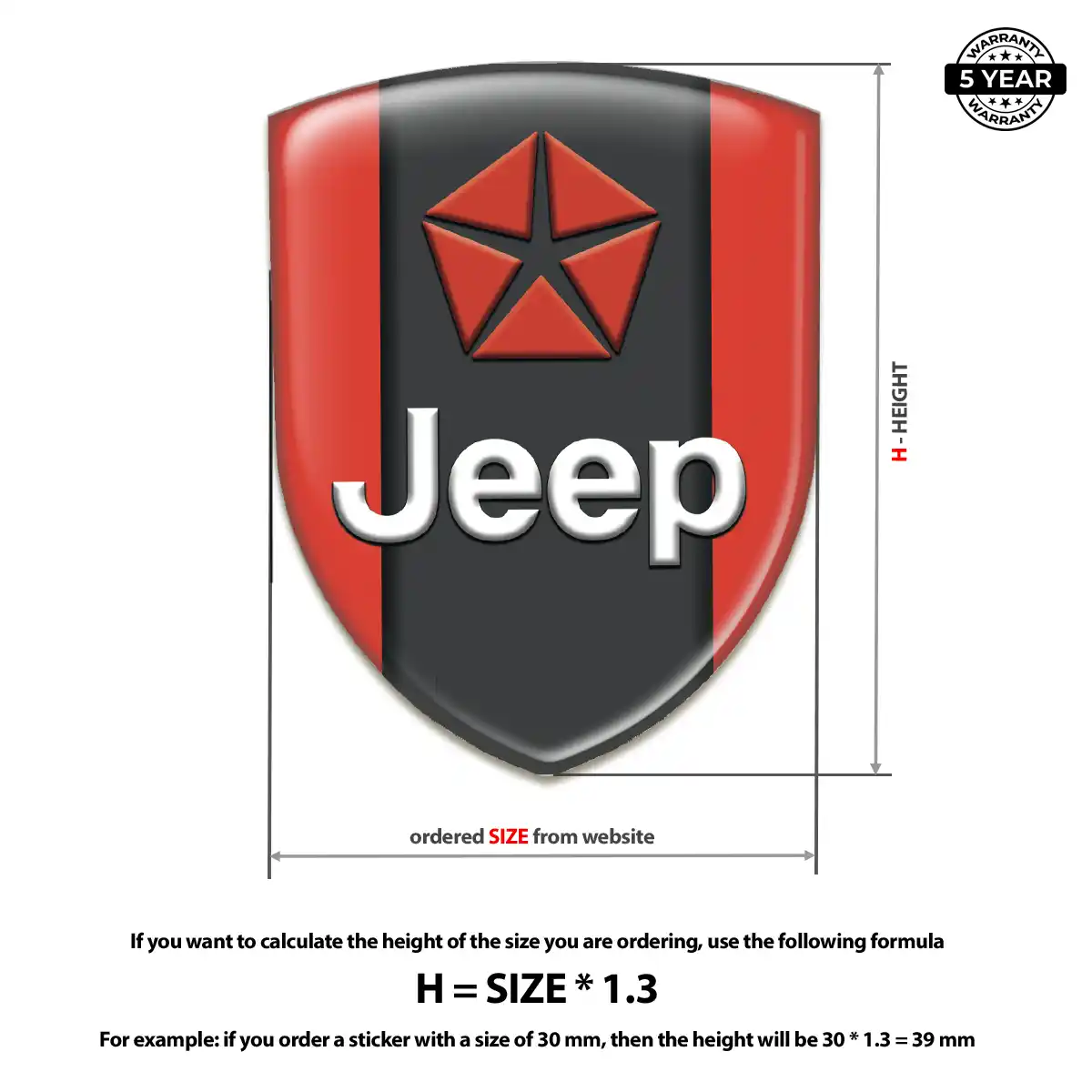Jeep Silicone Emblem Opulent Line