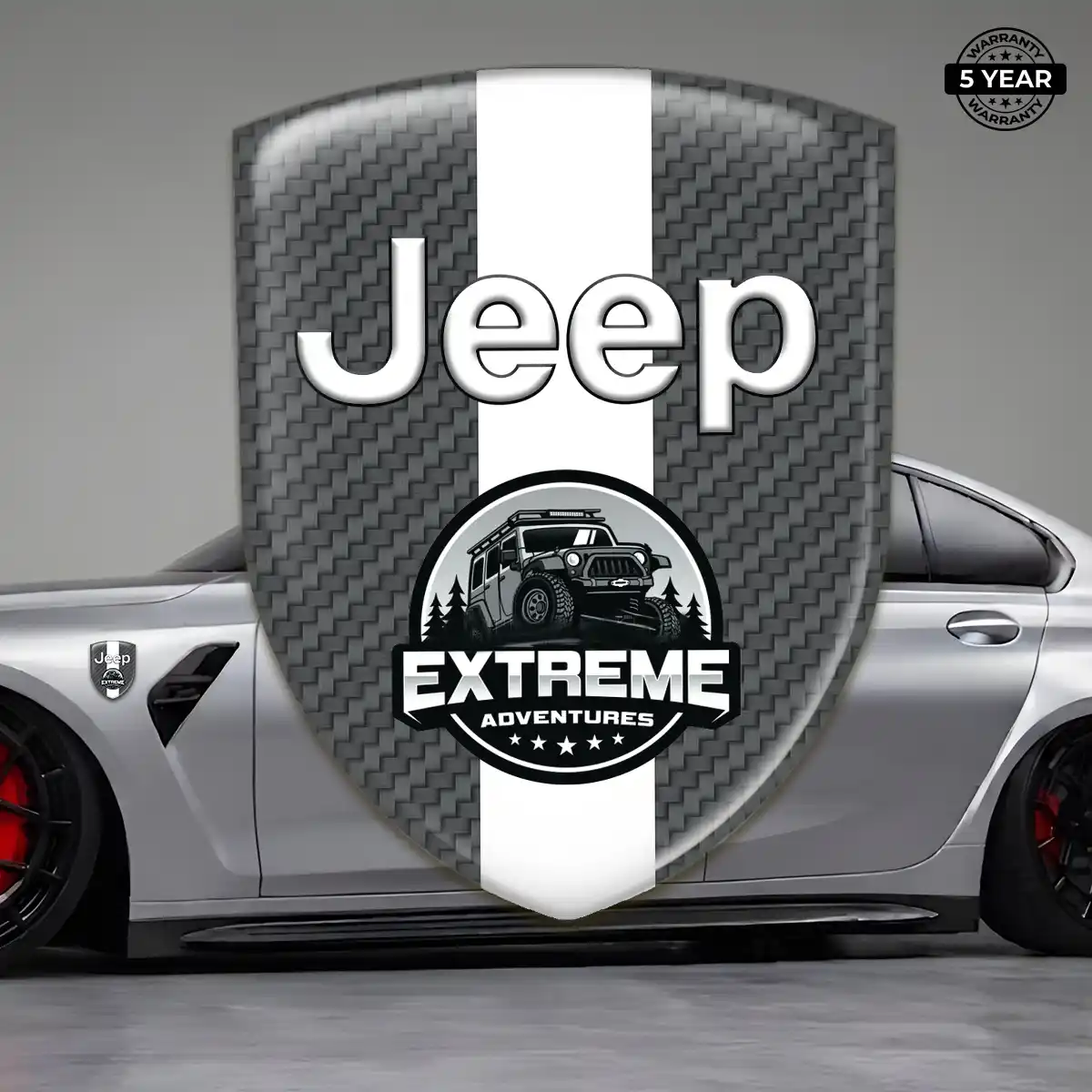 Jeep Silicone Emblem Outer Style