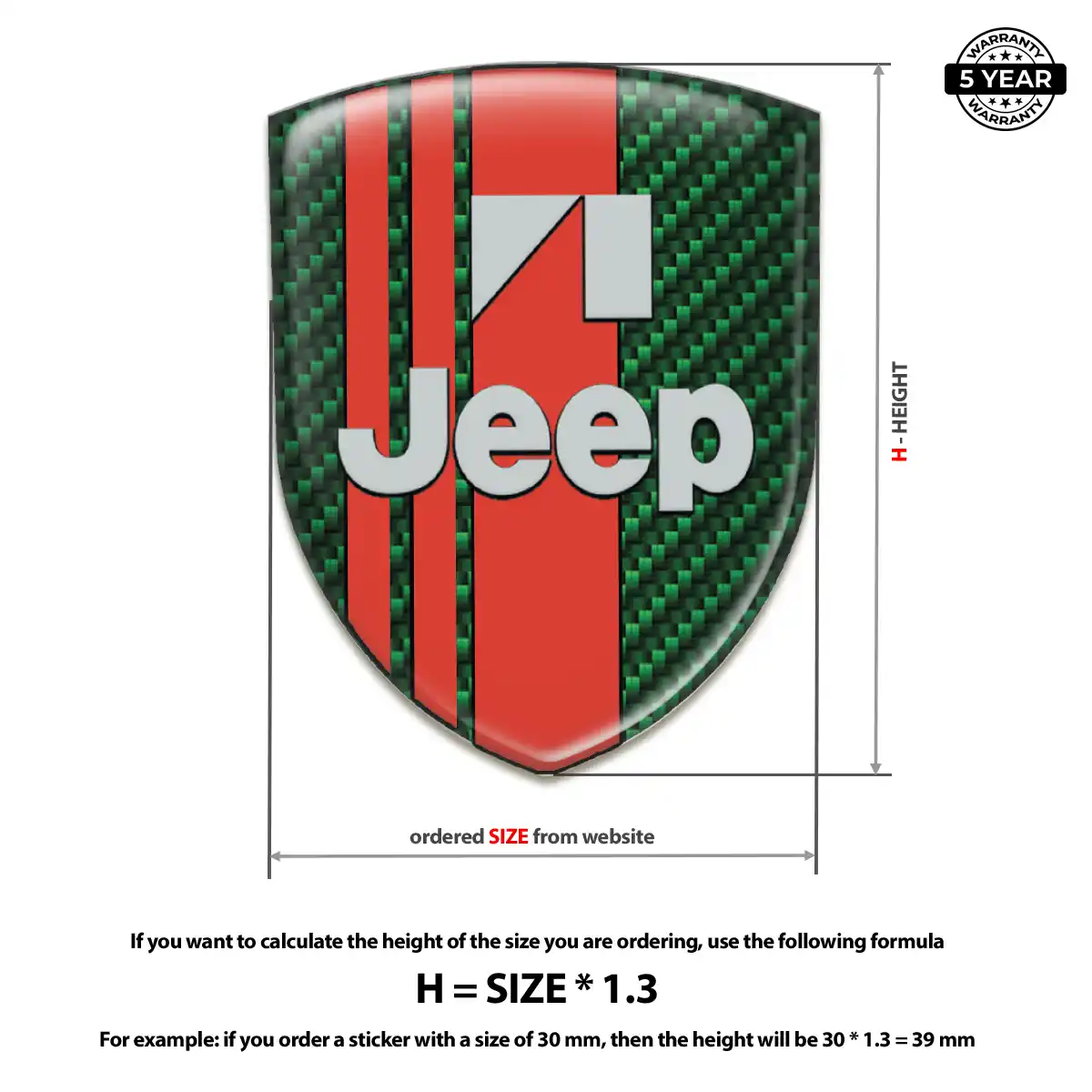 Jeep Silicone Emblem Prestige Line