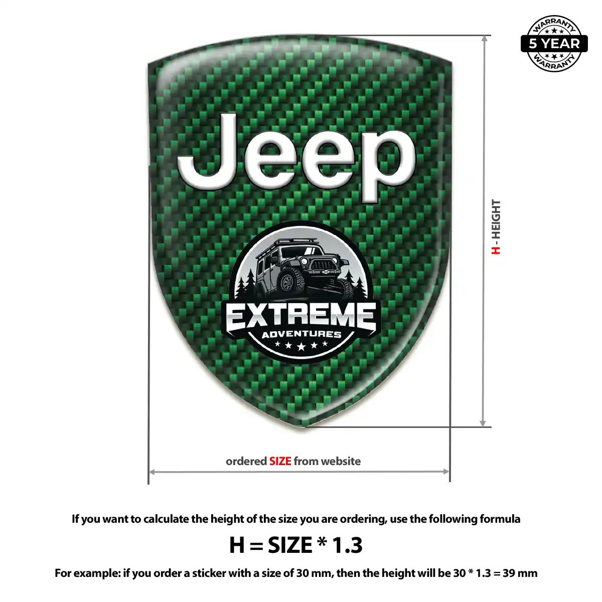 Jeep Silicone Emblem Prime Quality