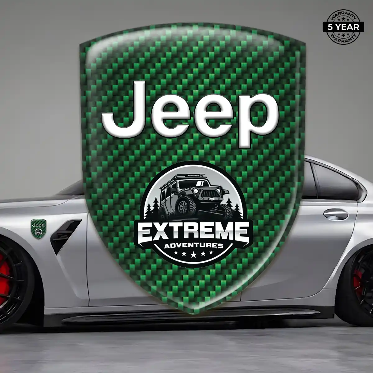Jeep Silicone Emblem Prime Quality