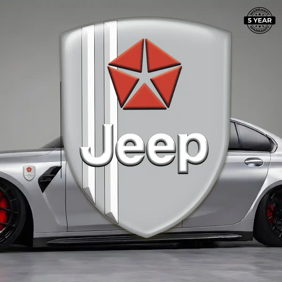 Jeep Silicone Emblem Refined Design