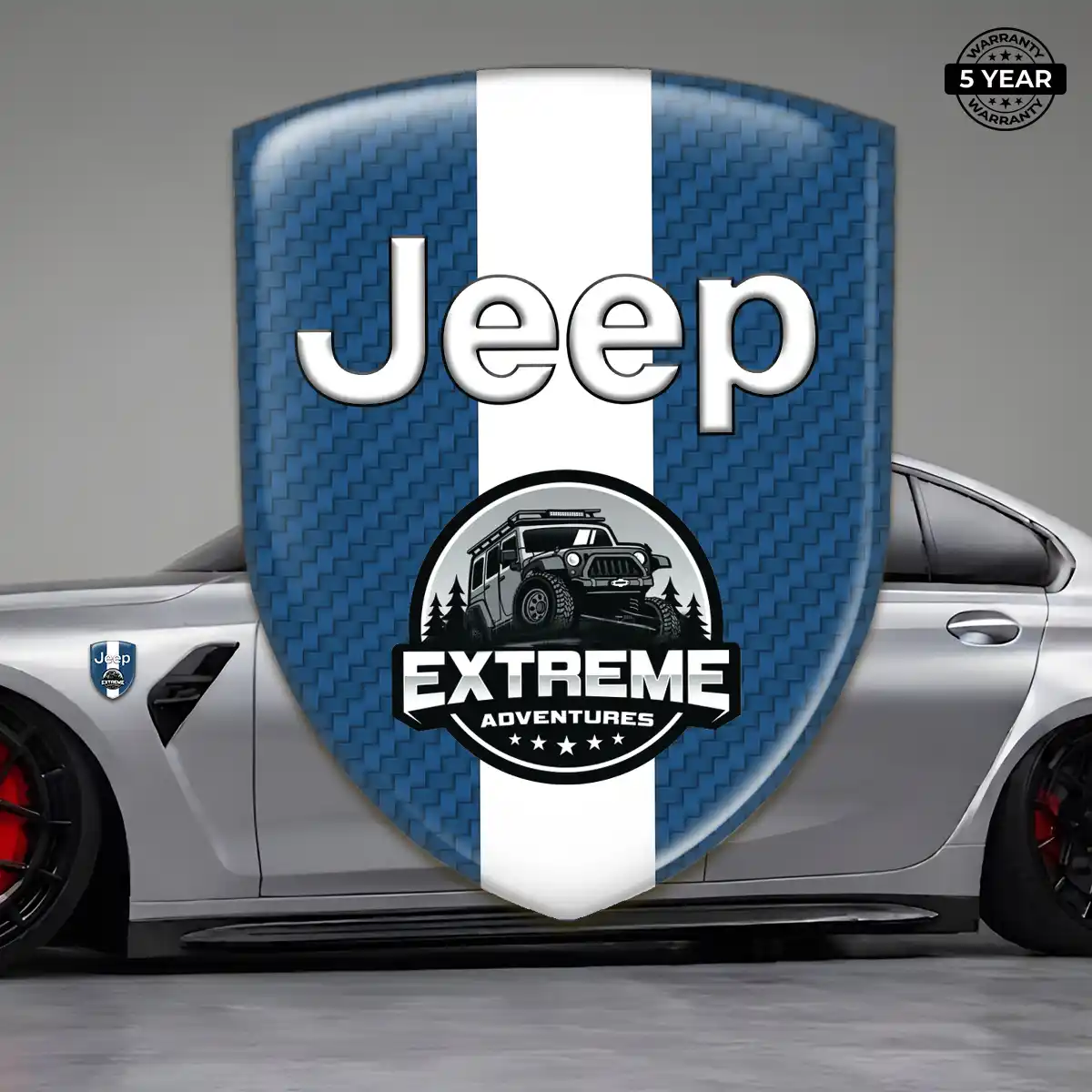 Jeep Silicone Emblem Resin Luxe