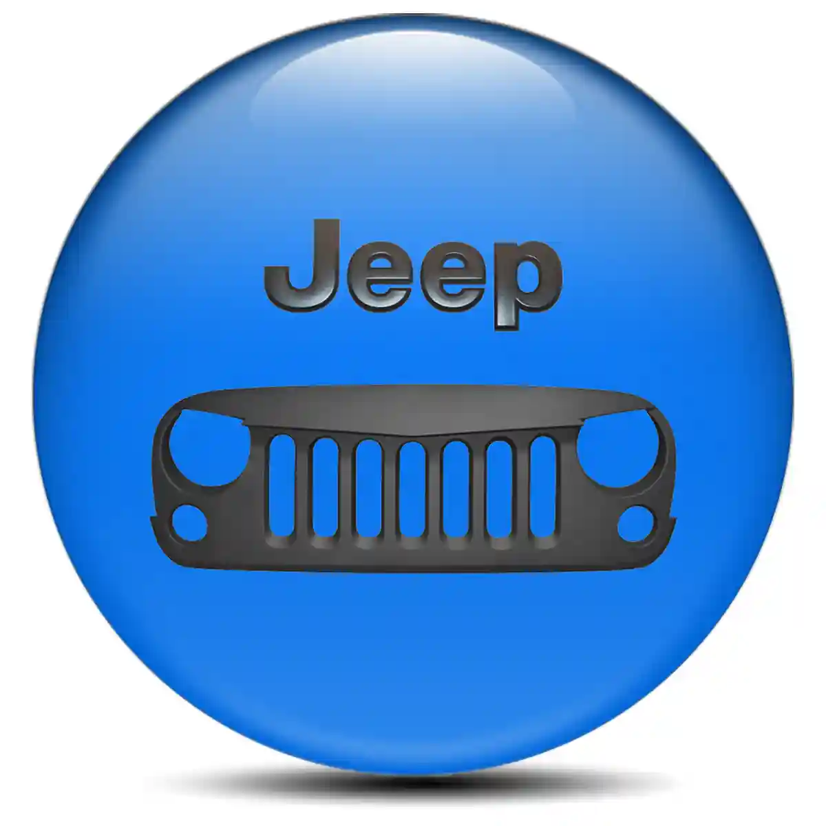 Jeep Silicone Emblem Self-Adhesive Stylish Design