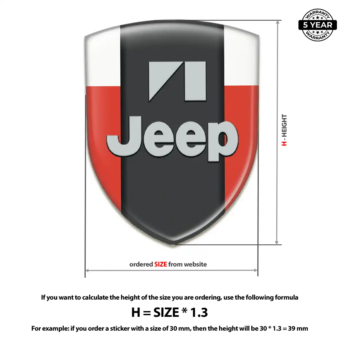 Jeep Silicone Emblem Sleek Style