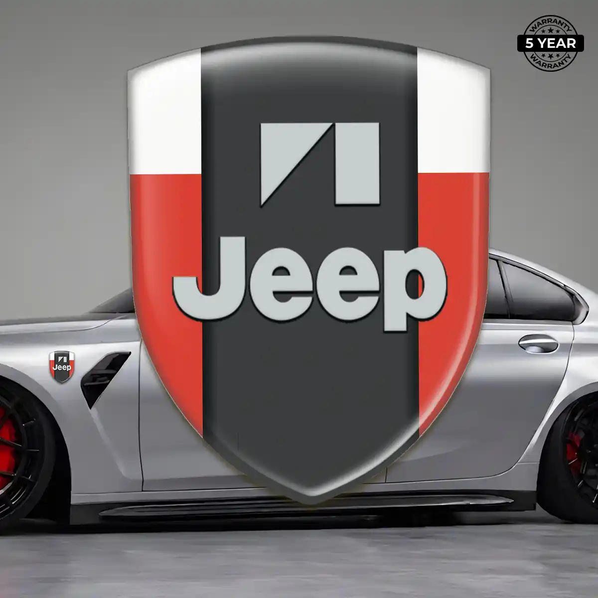 Jeep Silicone Emblem Sleek Style