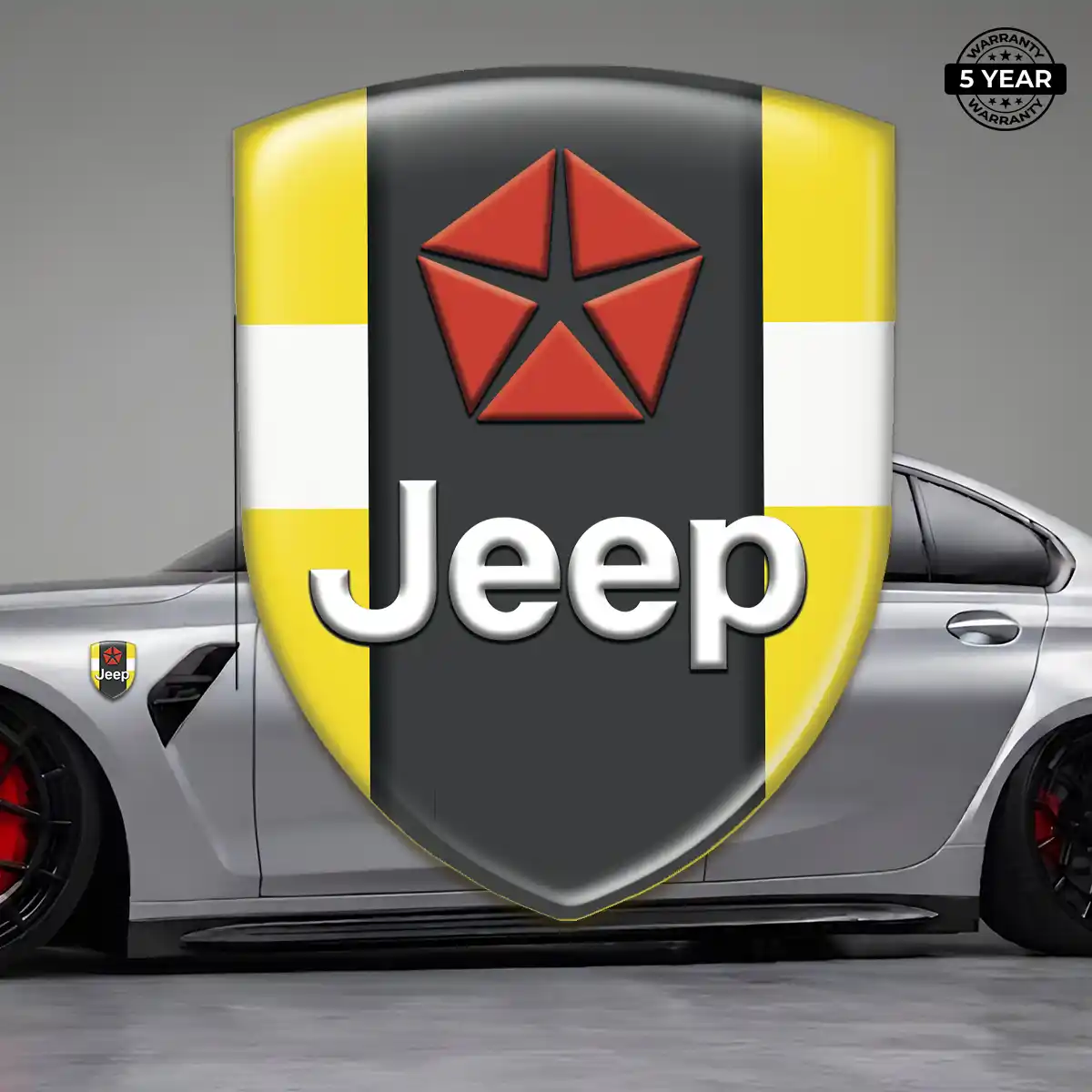 Jeep Silicone Sticker Deluxe Edition