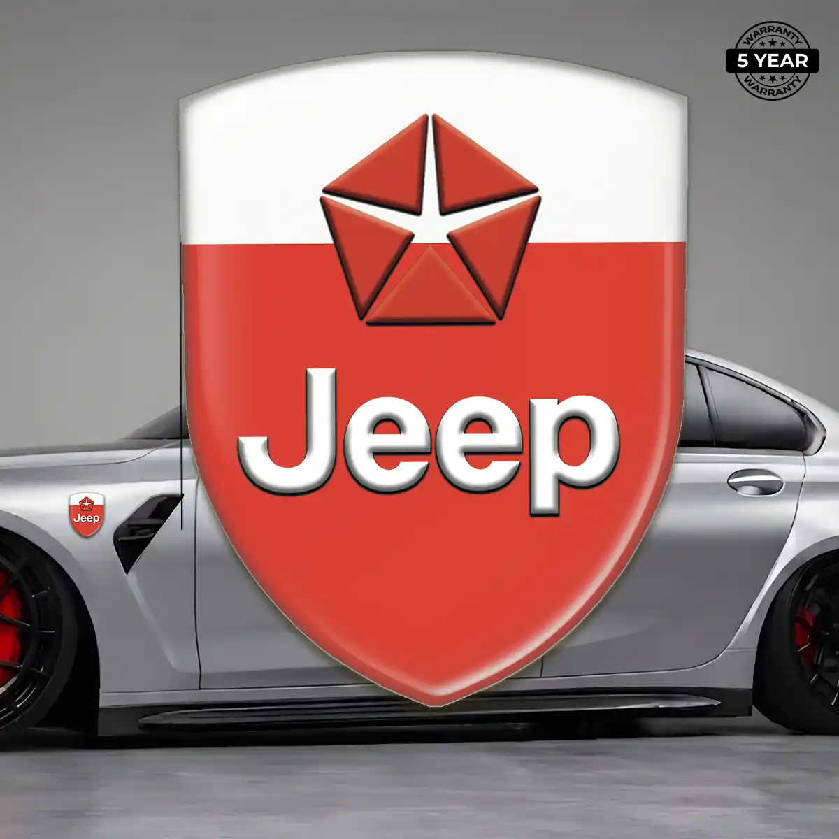 Jeep Silicone Sticker Elite Finish