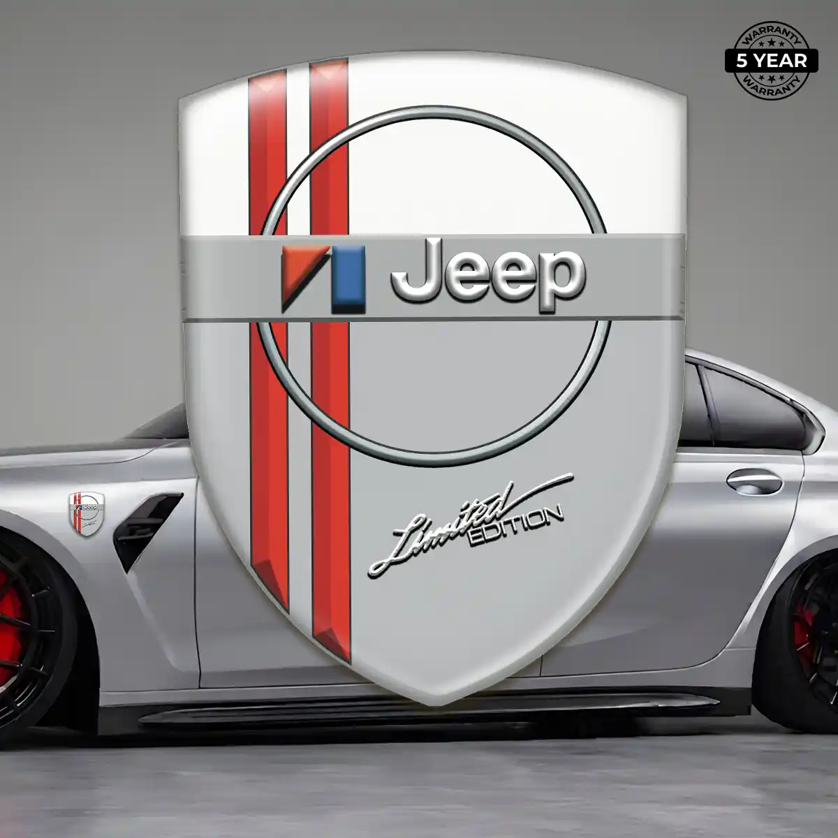 Jeep Silicone Sticker Refined Design