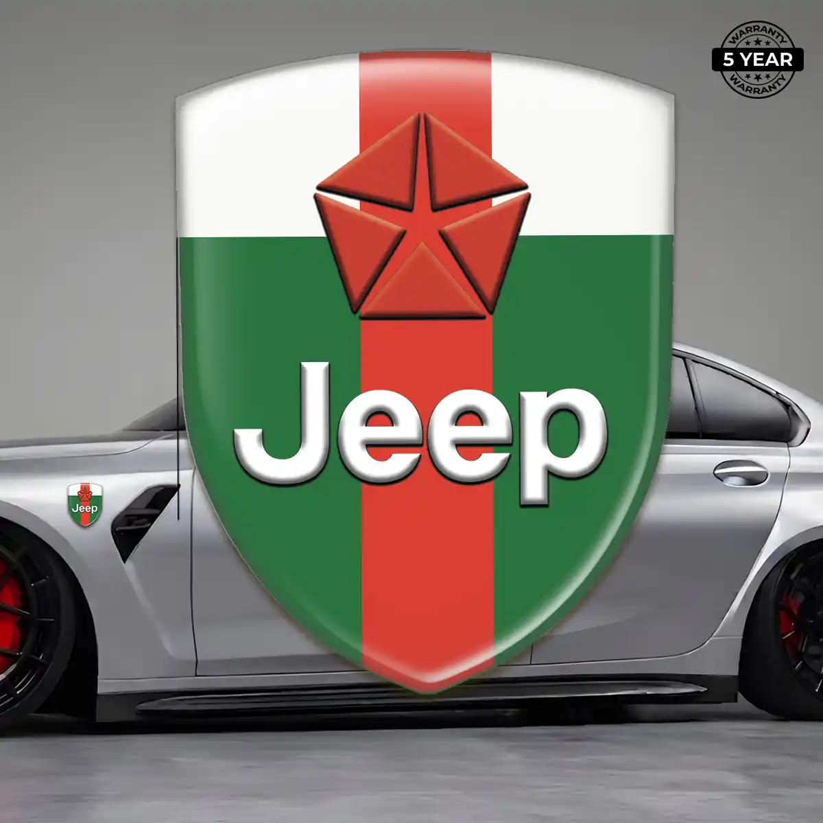 Jeep Silicone Sticker Signature Grade