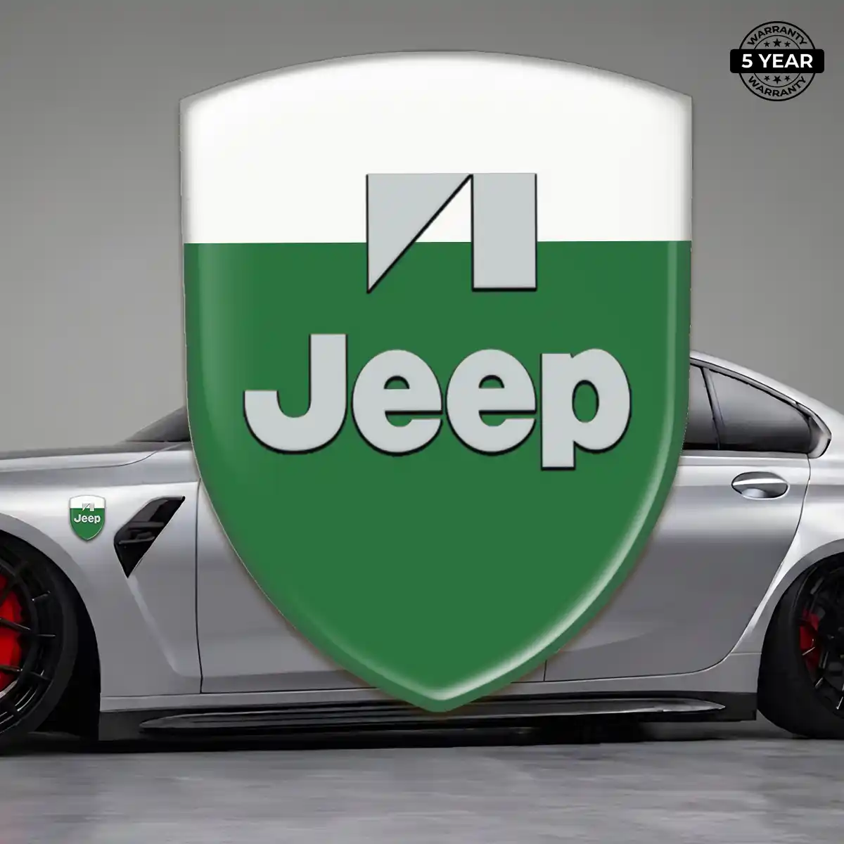 Jeep Silicone Sticker Sleek Style