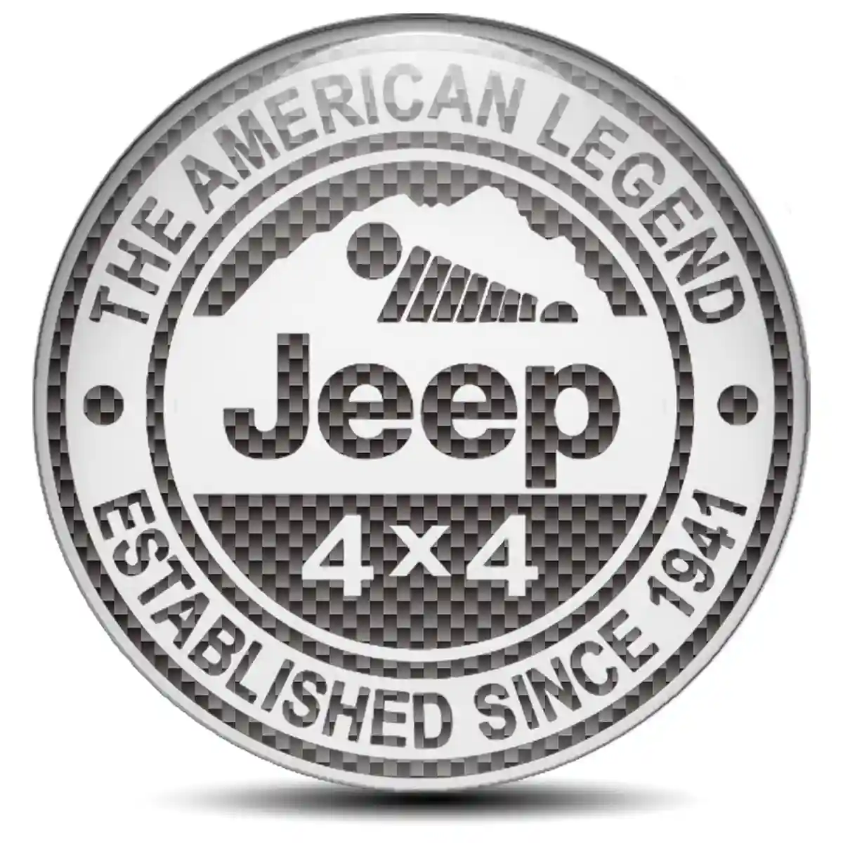 Jeep Silicone Sticker Stylish Design
