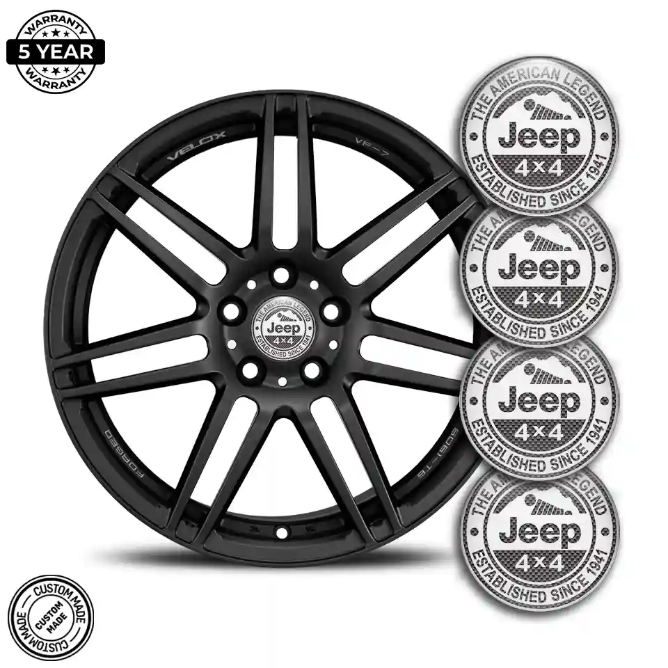 Jeep Silicone Sticker Stylish Design