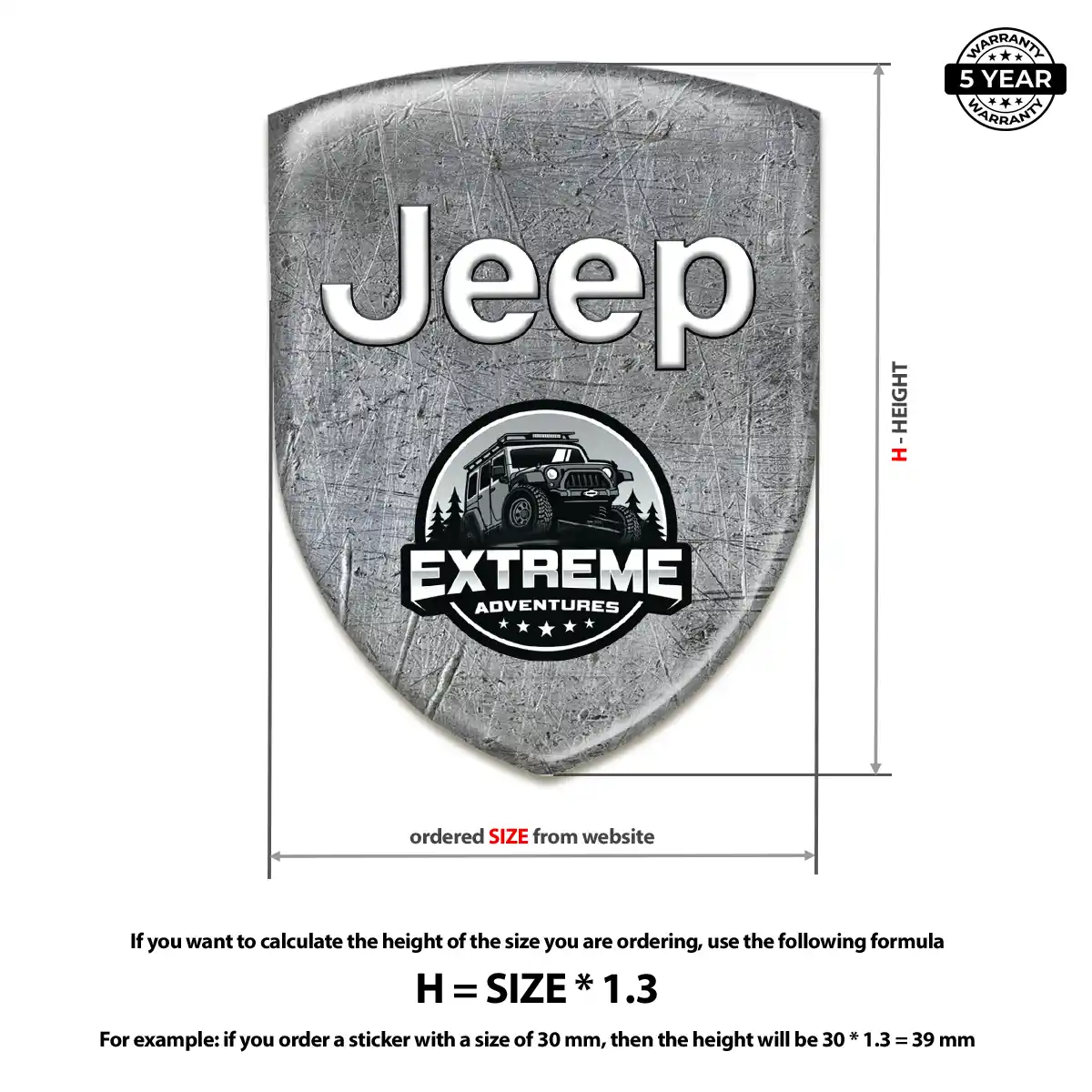 Jeep Sticker Interior Elegance