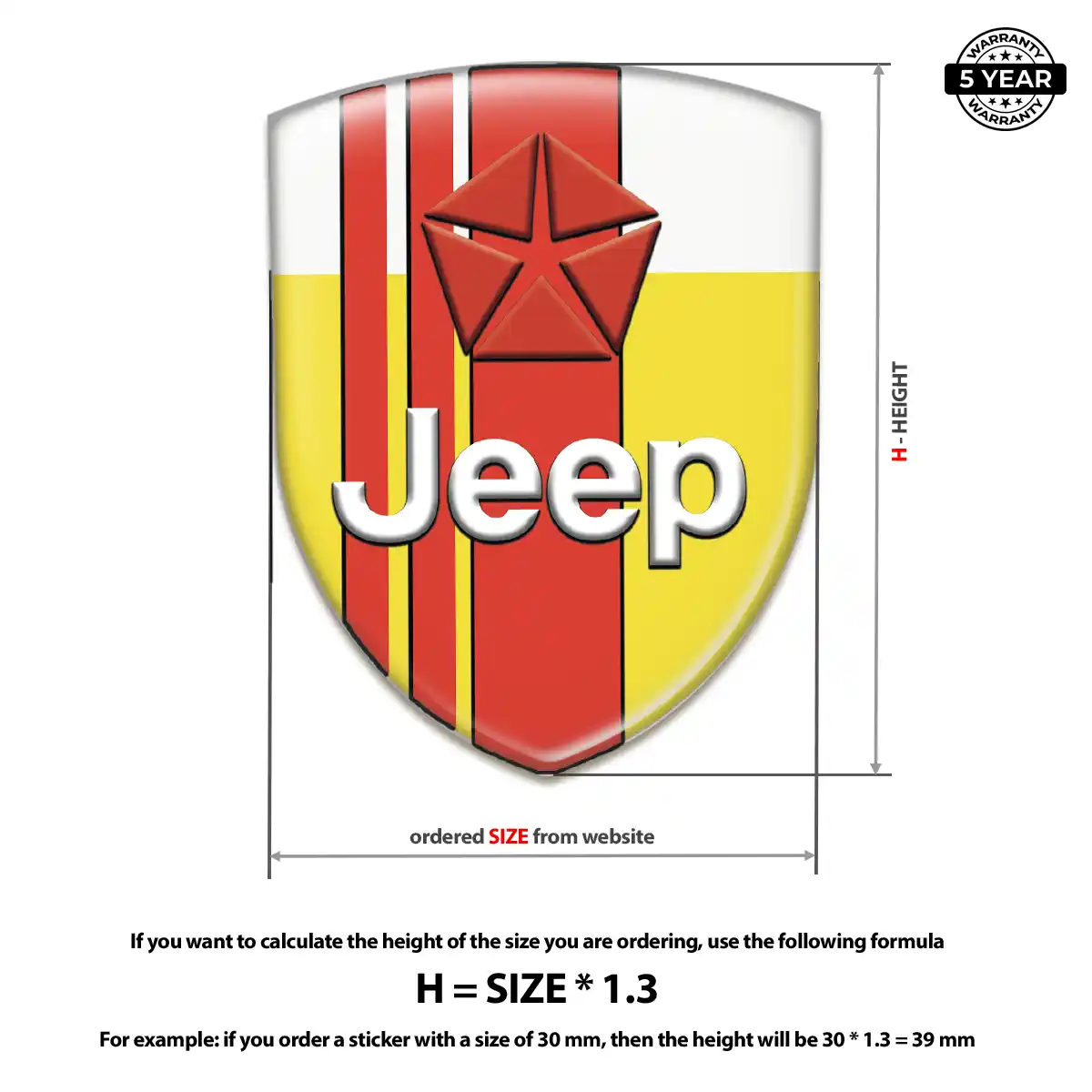 Jeep Sticker Interior Luxe