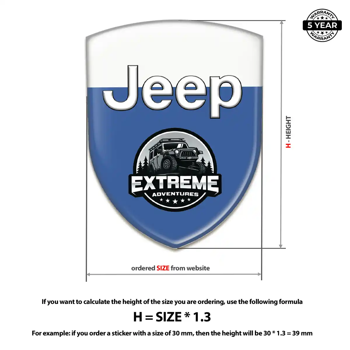 Jeep Sticker Opulent Line