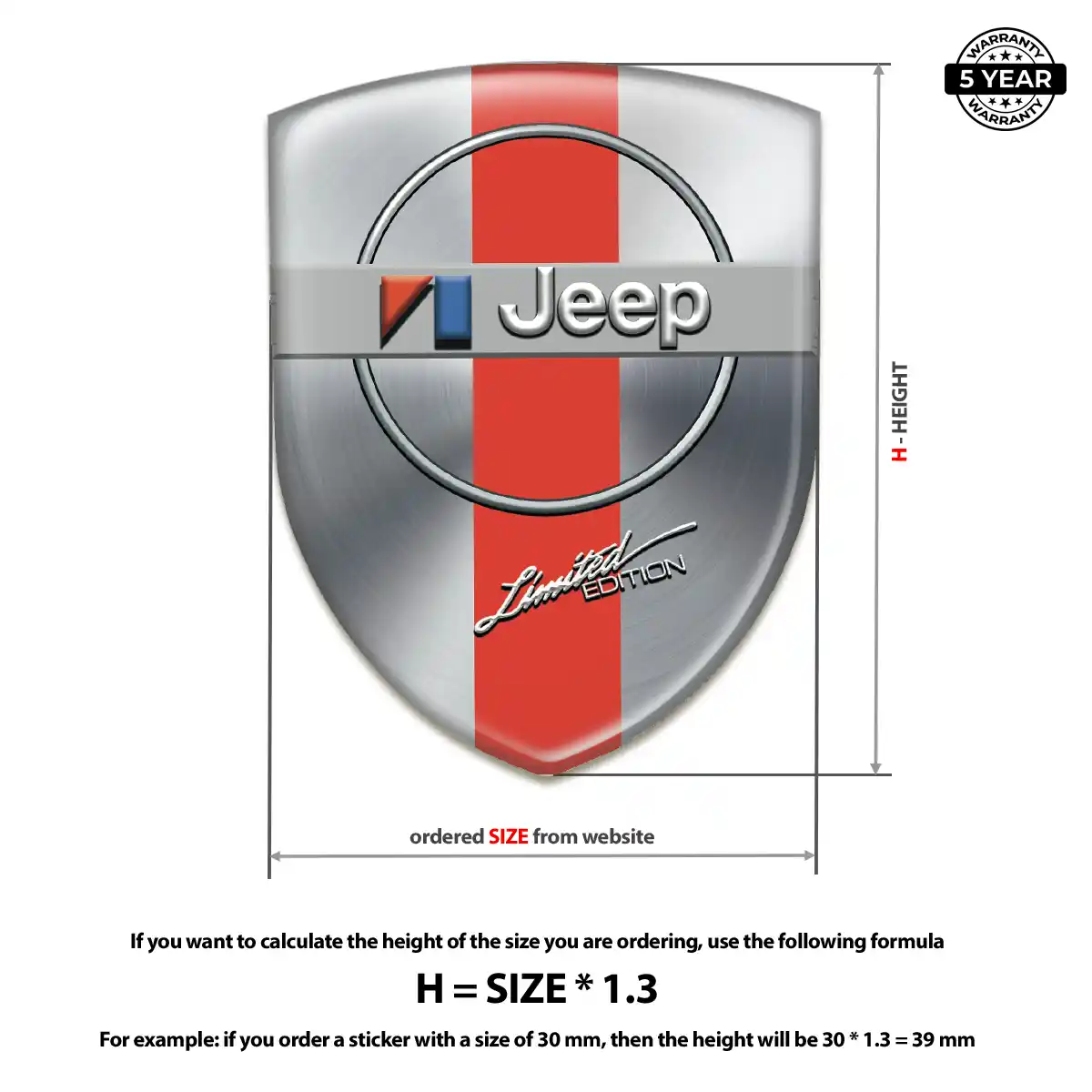 Jeep Sticker Signature Grade