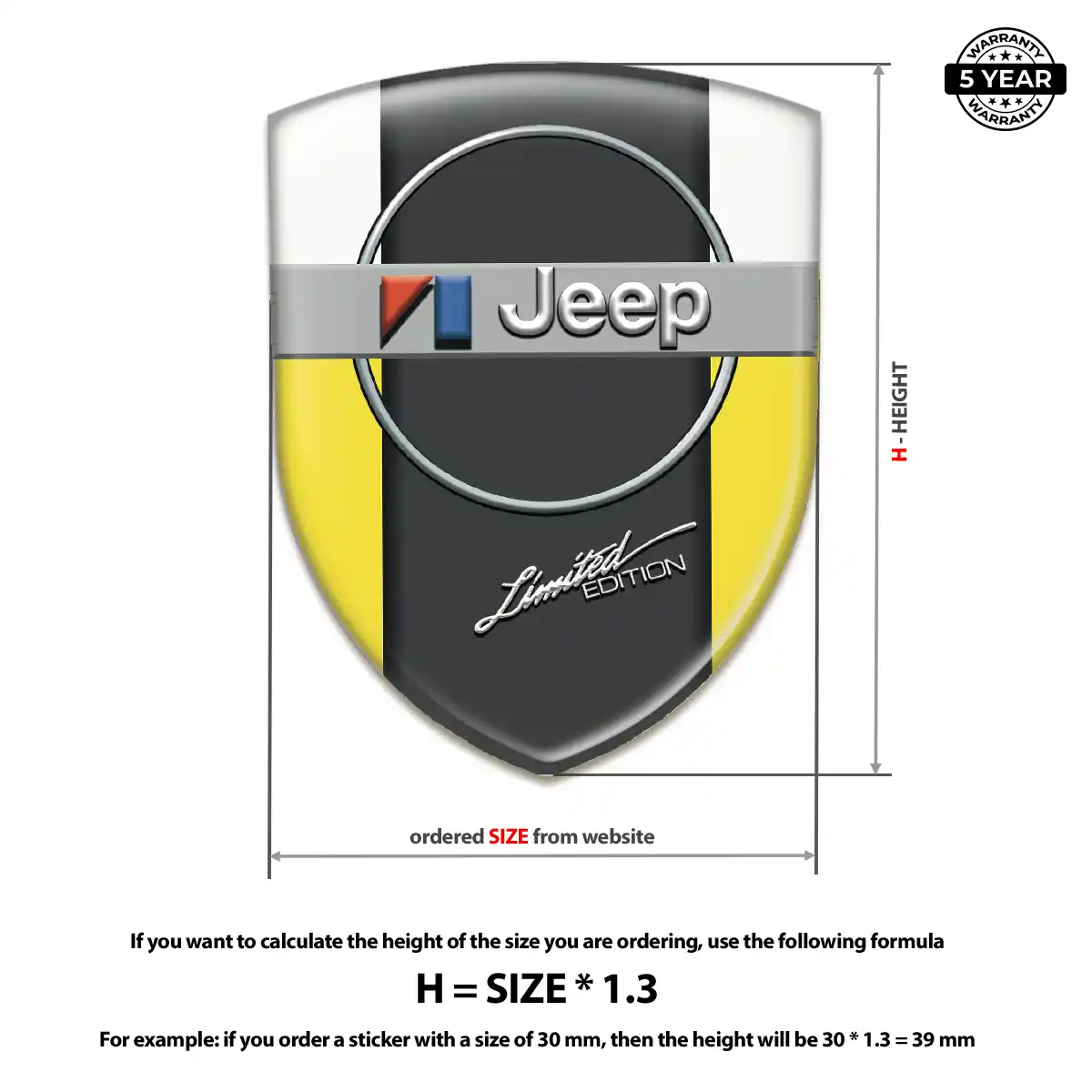 Jeep Sticker Sleek Style