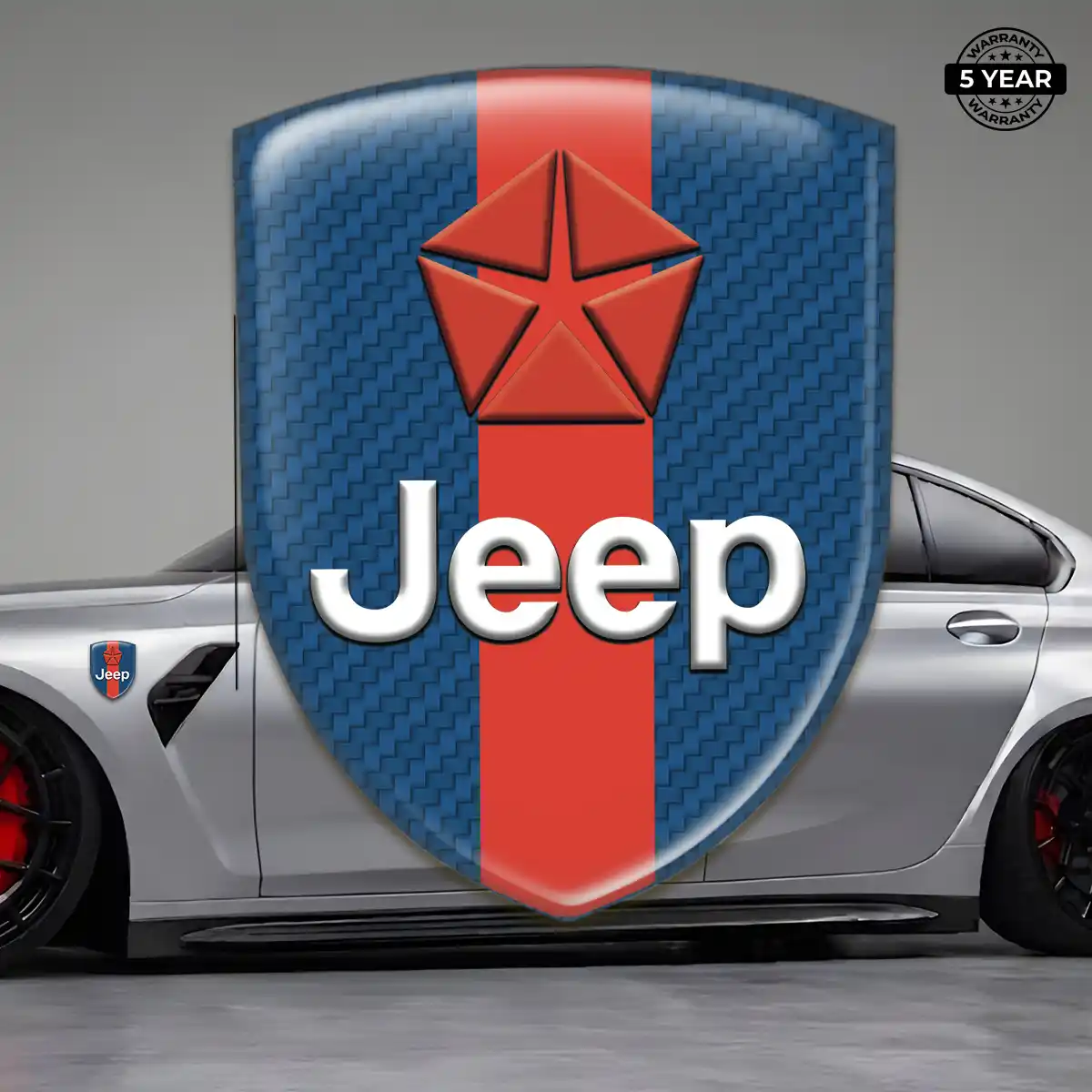 Jeep Vehicle Logo Sticker Deluxe Edition