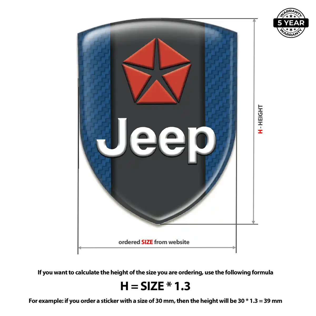 Jeep Vehicle Logo Sticker Elite Edition