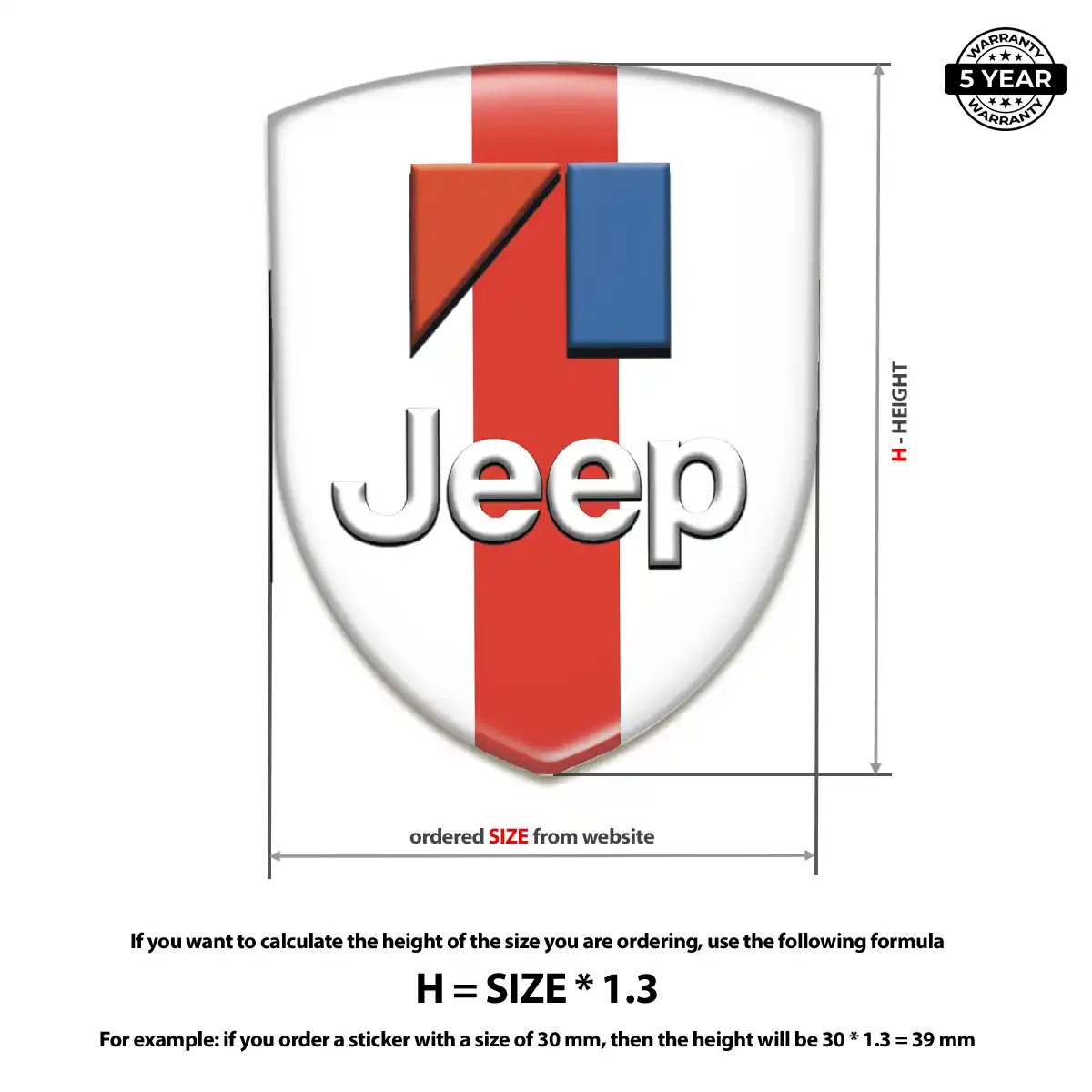 Jeep Vehicle Logo Sticker Exclusive Series