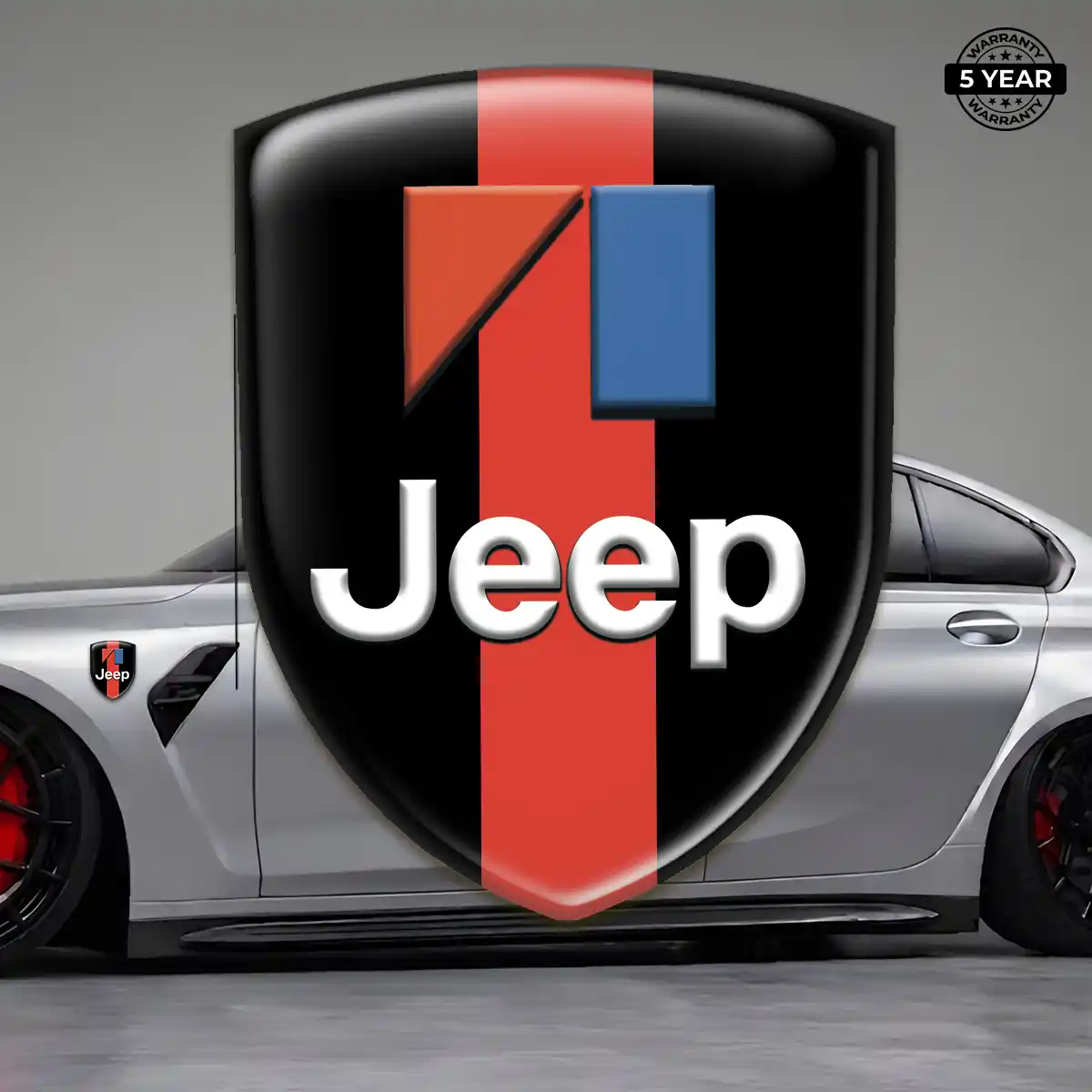 Jeep Vehicle Logo Sticker Interior Luxe