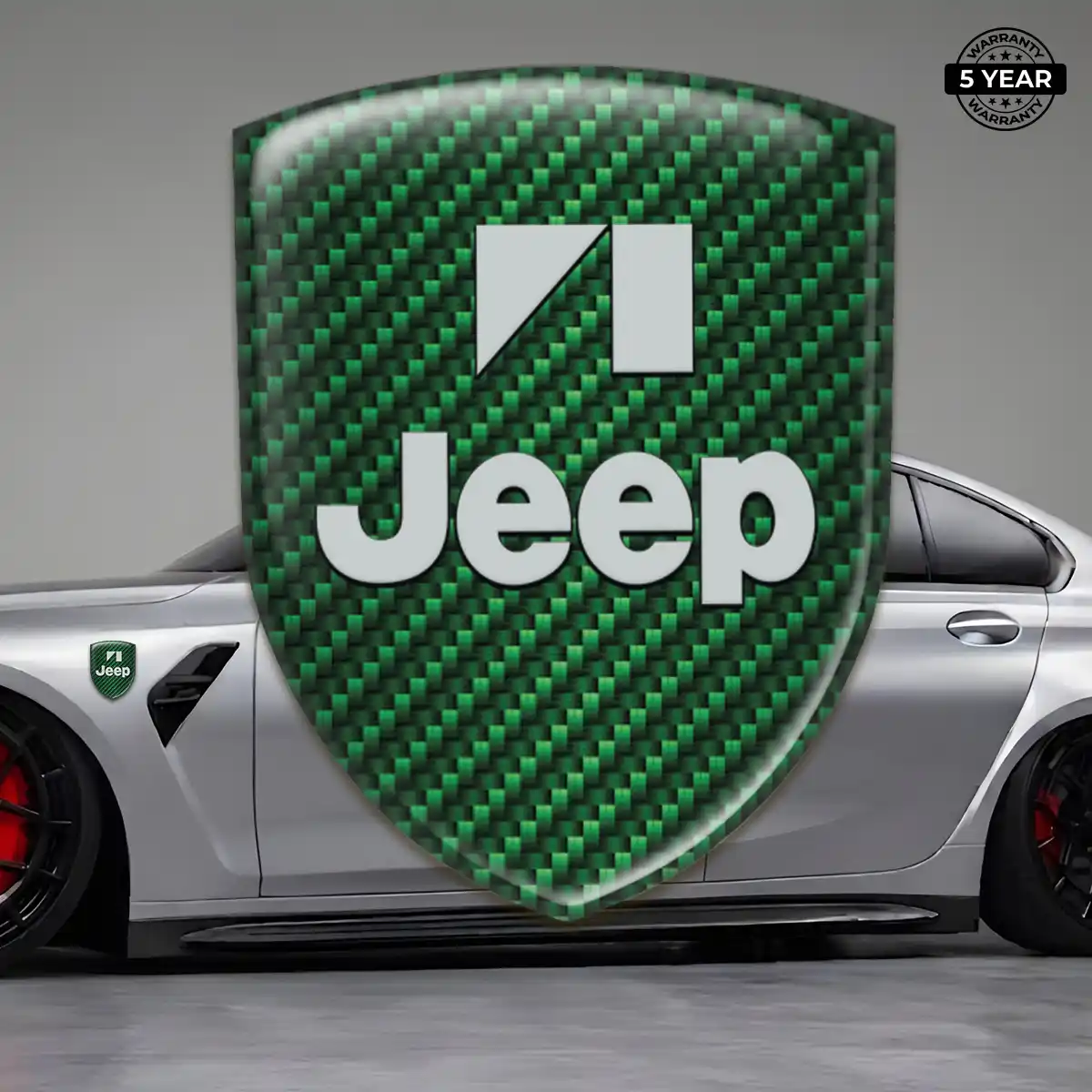 Jeep Vehicle Logo Sticker Premium Dome