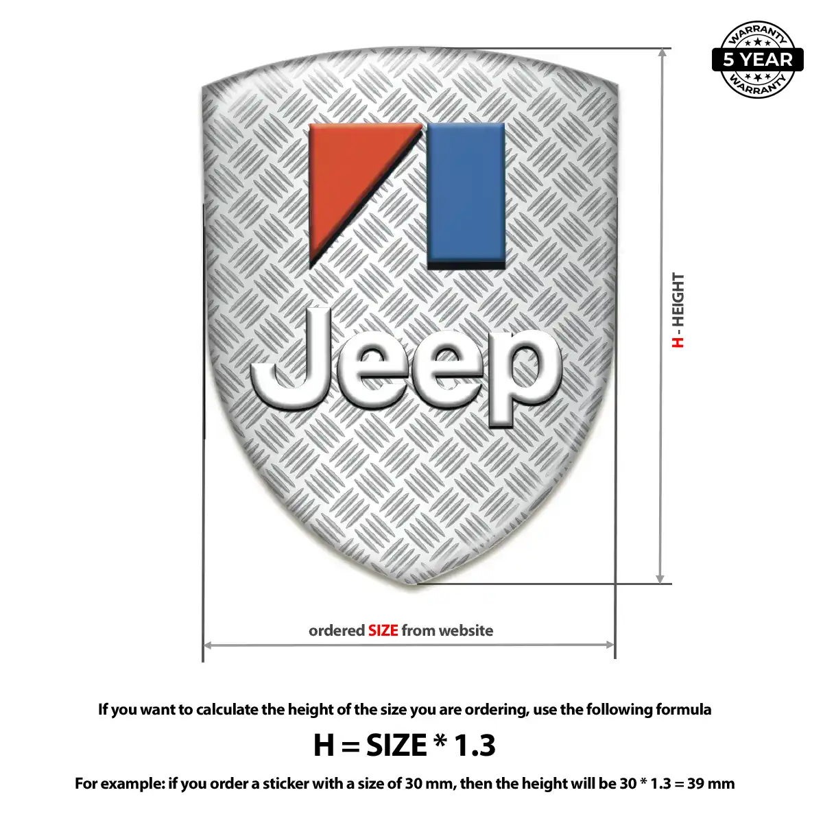 Jeep Vehicle Logo Sticker Prime Quality
