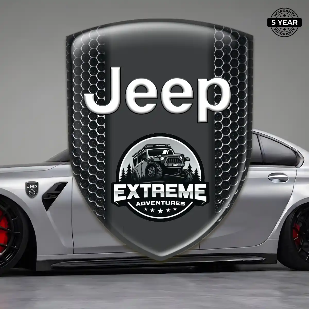Jeep Vehicle Logo Sticker Refined Design