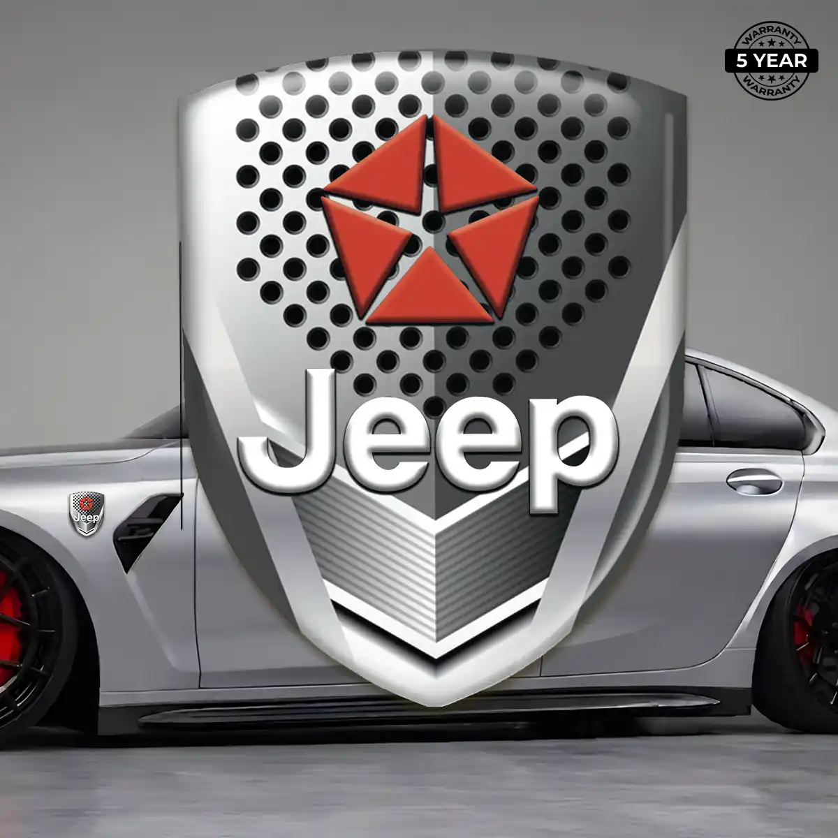 Jeep Vehicle Logo Sticker Resin Luxe