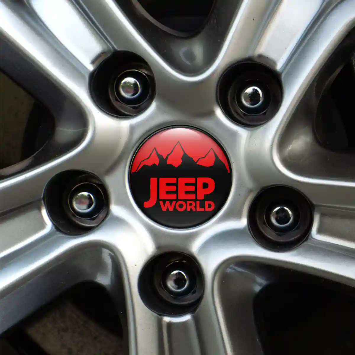 Jeep Wheel Emblem Self-Adhesive Premium Quality