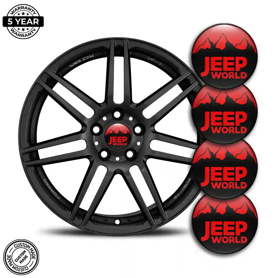 Jeep Wheel Emblem Self-Adhesive Premium Quality