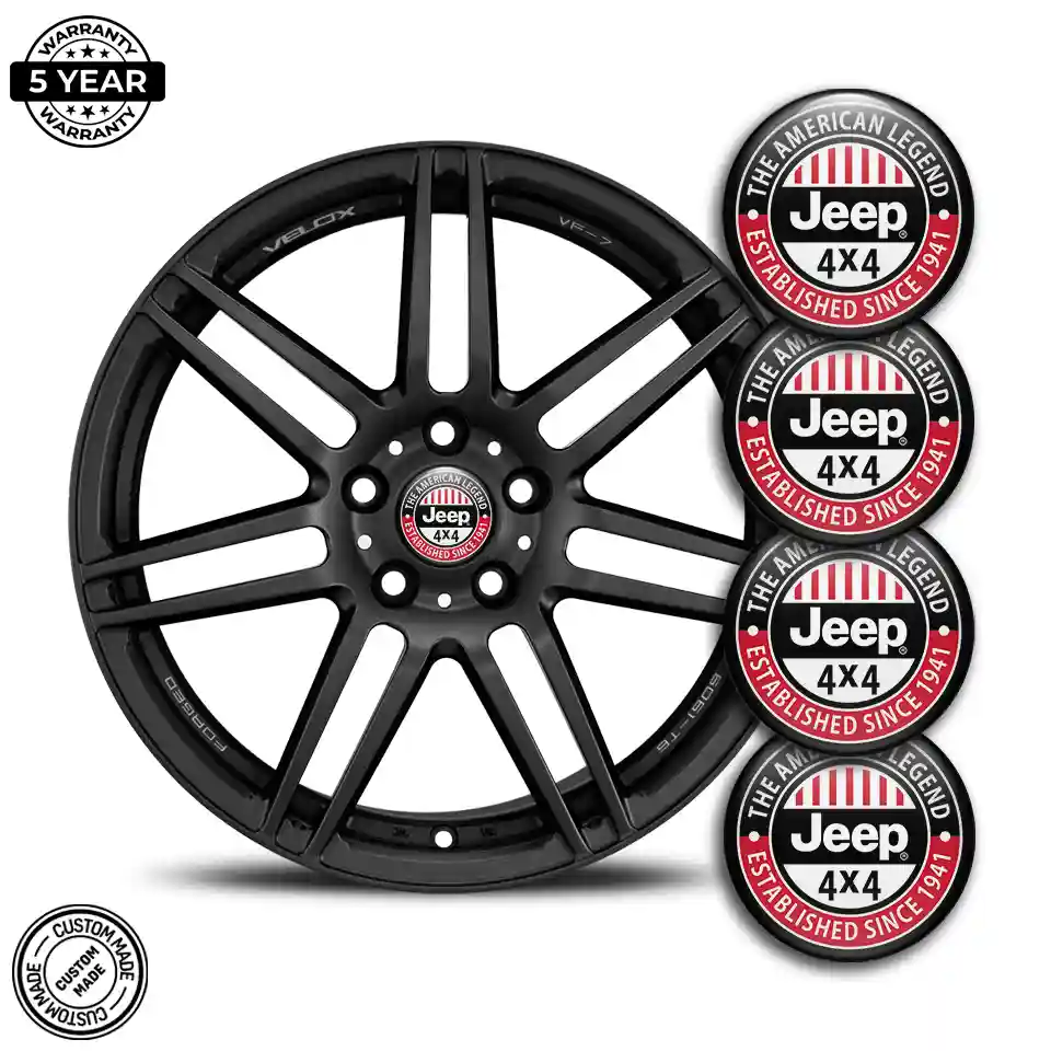 Jeep Wheel Emblems Stylish Design