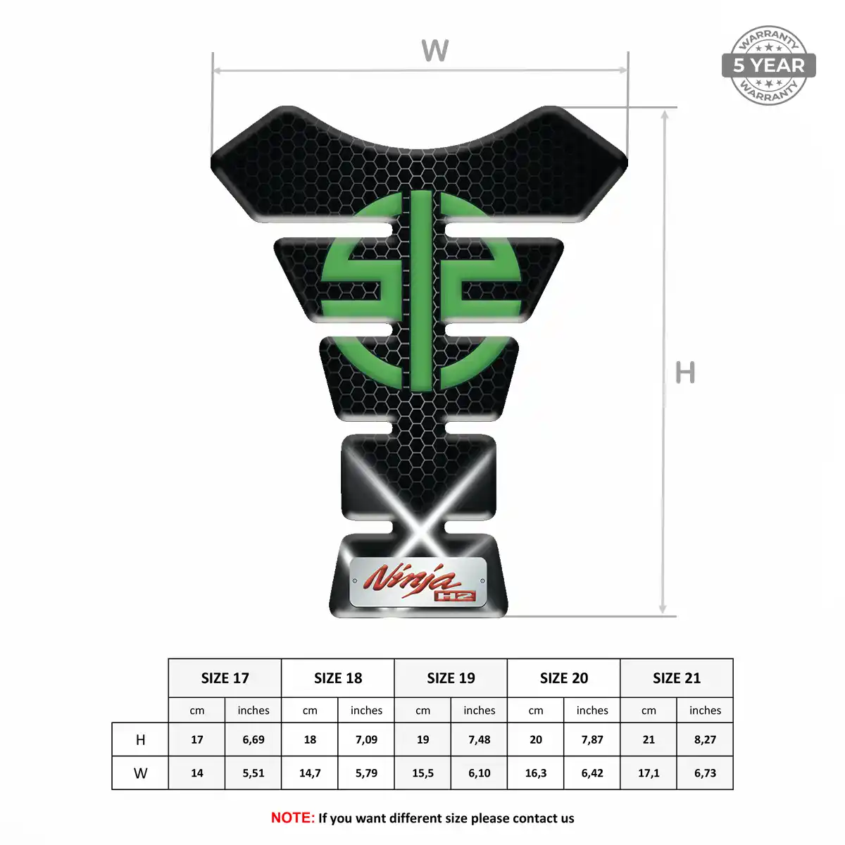 Kawasaki 3D Tank Pad Deluxe Edition