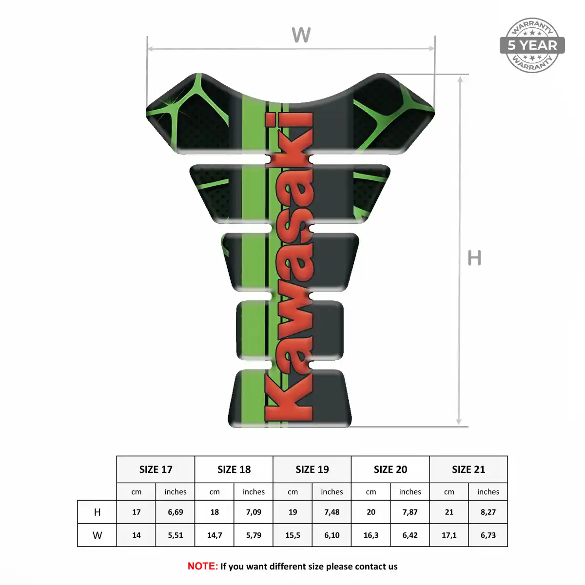 Kawasaki 3D Tank Pad Exclusive Series