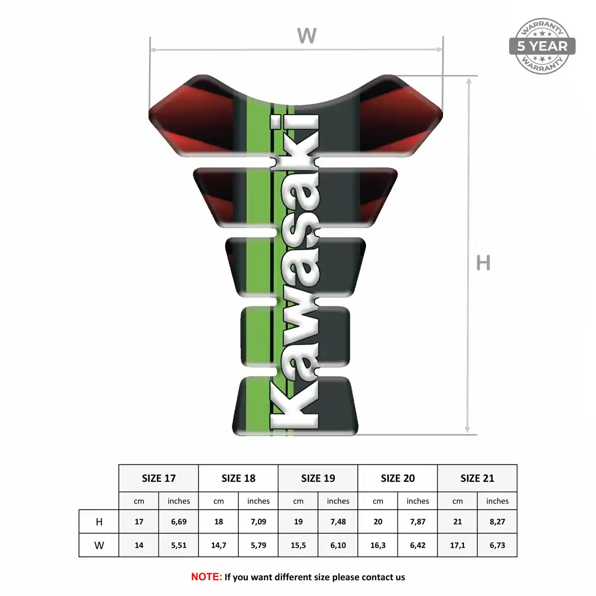 Kawasaki 3D Tank Pad Superior Craft