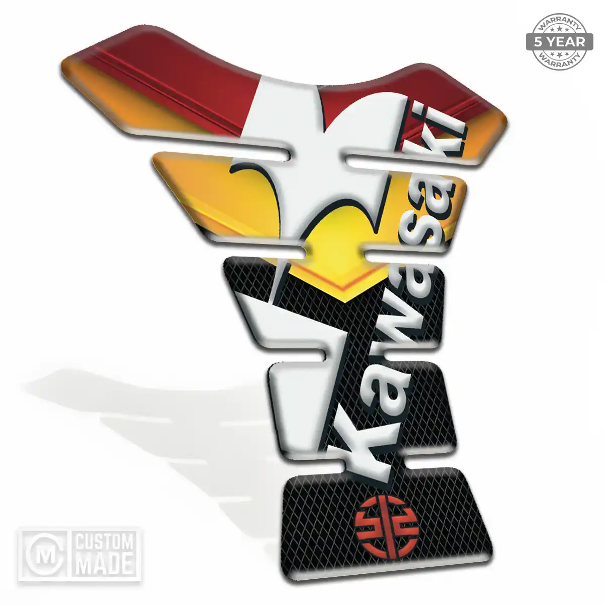 Kawasaki Domed Tank Pad Elite Finish