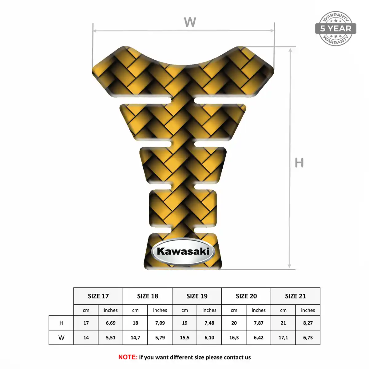 Kawasaki Domed Tank Pad Exclusive Series