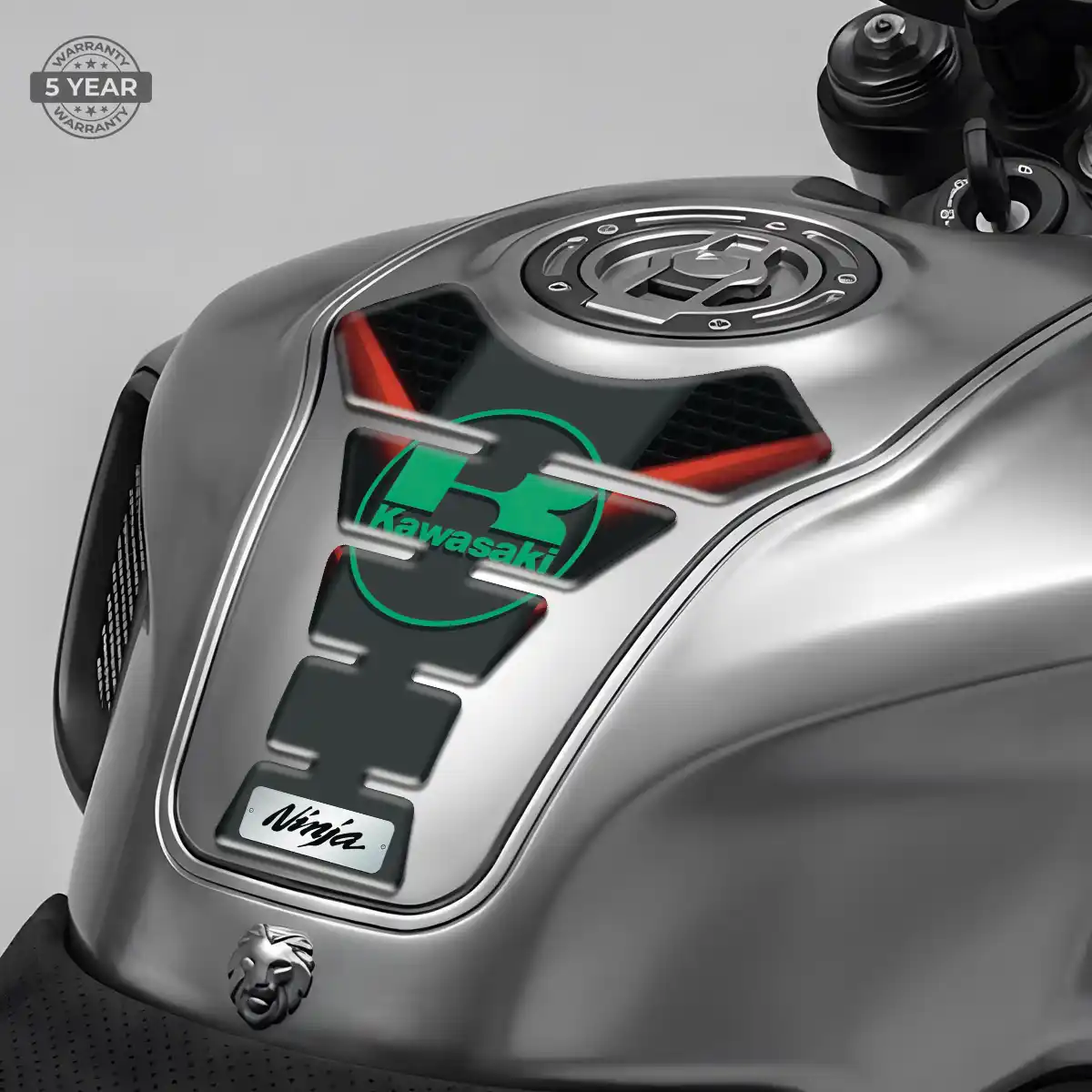 Kawasaki Domed Tank Pad Sleek Style