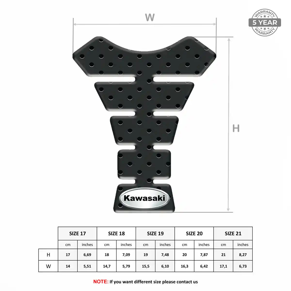 Kawasaki Domed Tank Protector Deluxe Edition