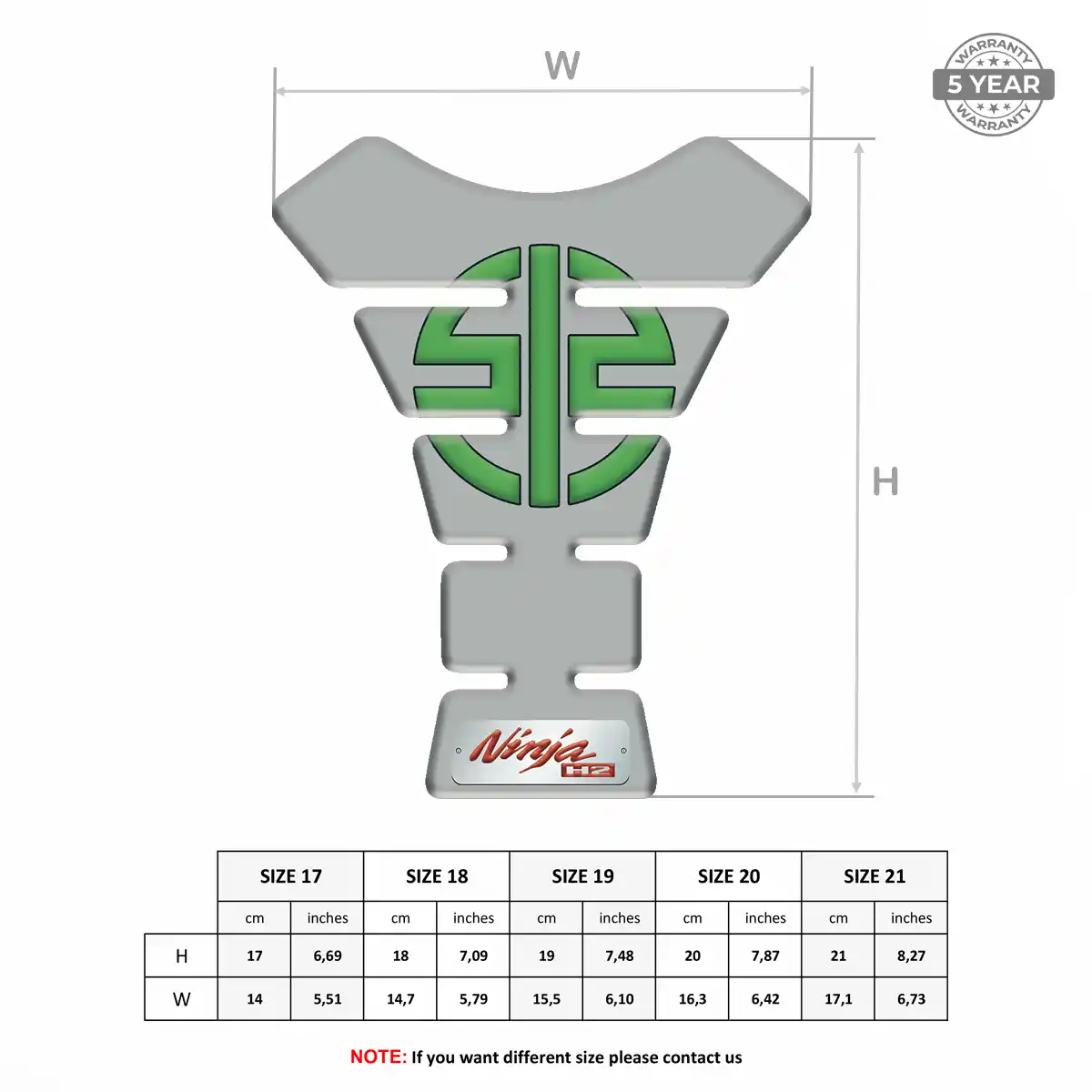 Kawasaki Domed Tank Protector Noble Edition
