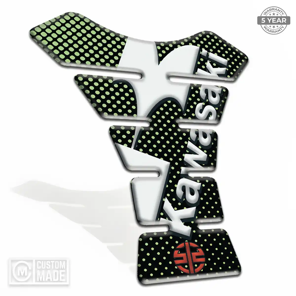 Kawasaki Domed Tank Protector Sleek Style