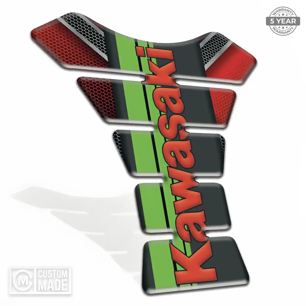 Kawasaki Domed Tank Sticker Elite Finish