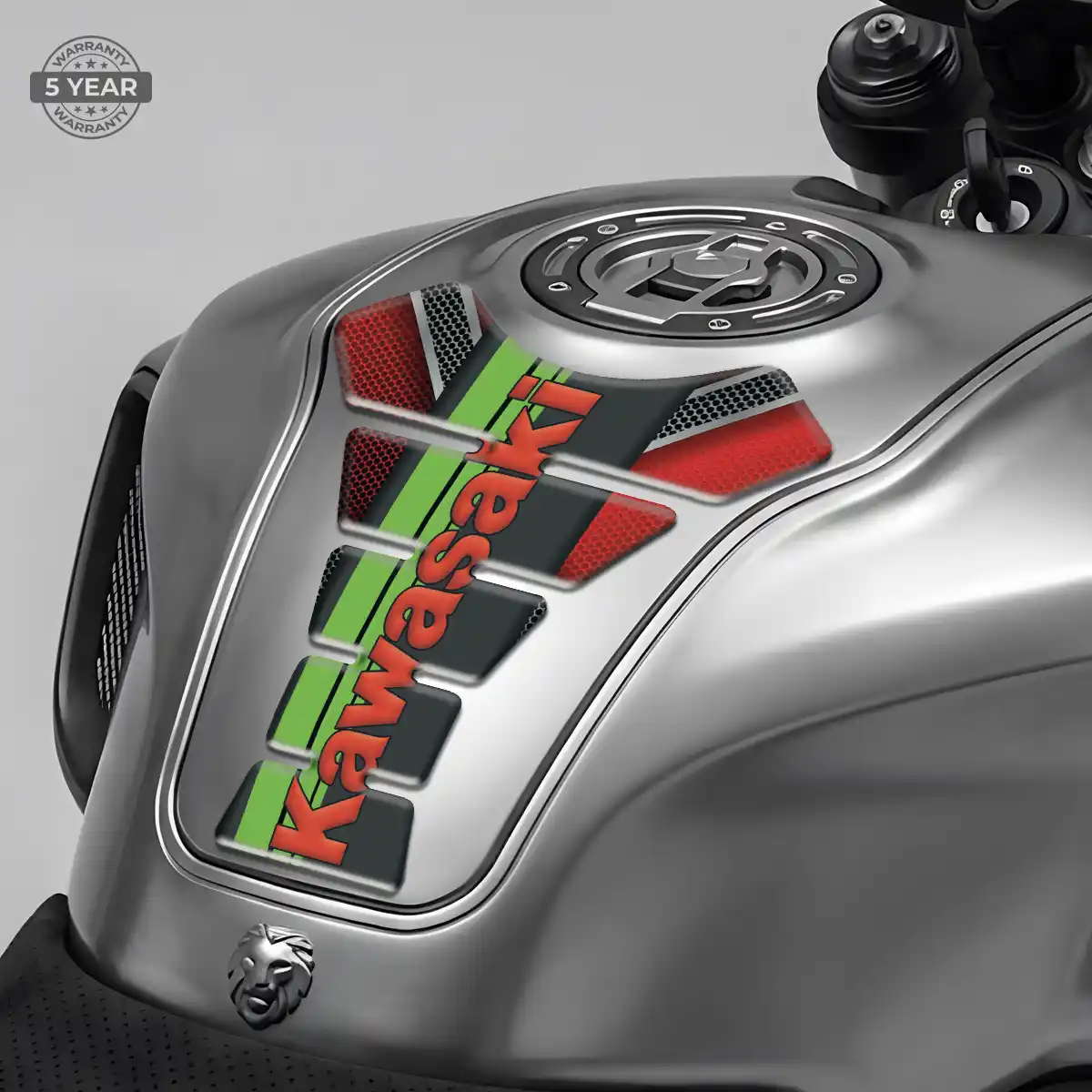 Kawasaki Domed Tank Sticker Elite Finish