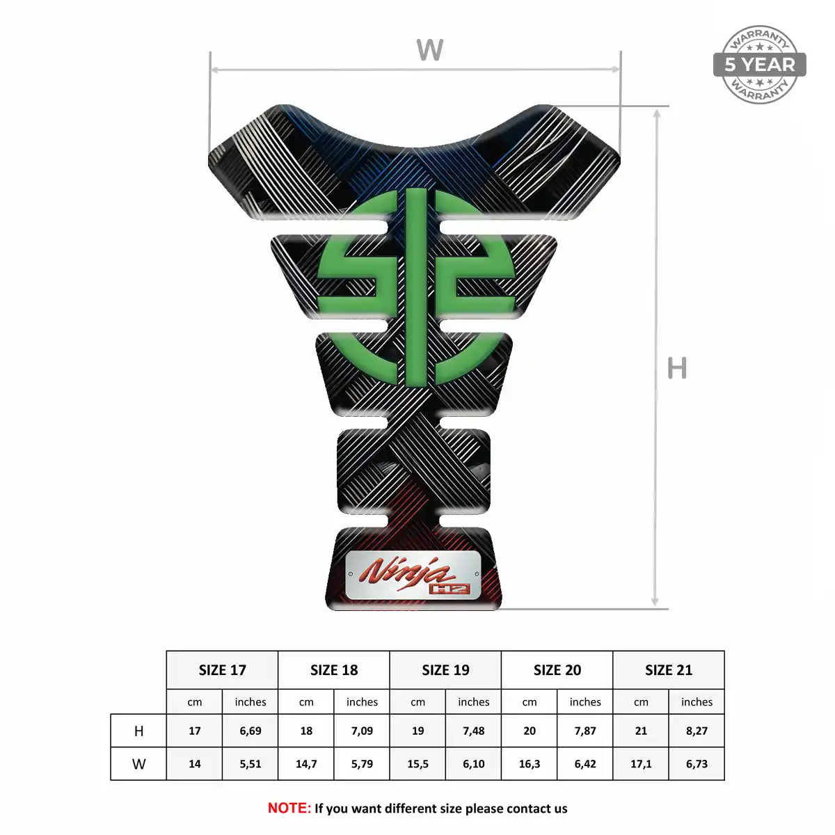 Kawasaki Fuel Tank Pad Refined Design