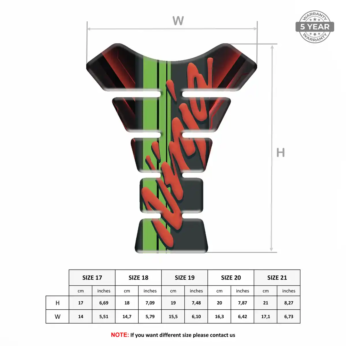 Kawasaki Fuel Tank Pad Signature Grade