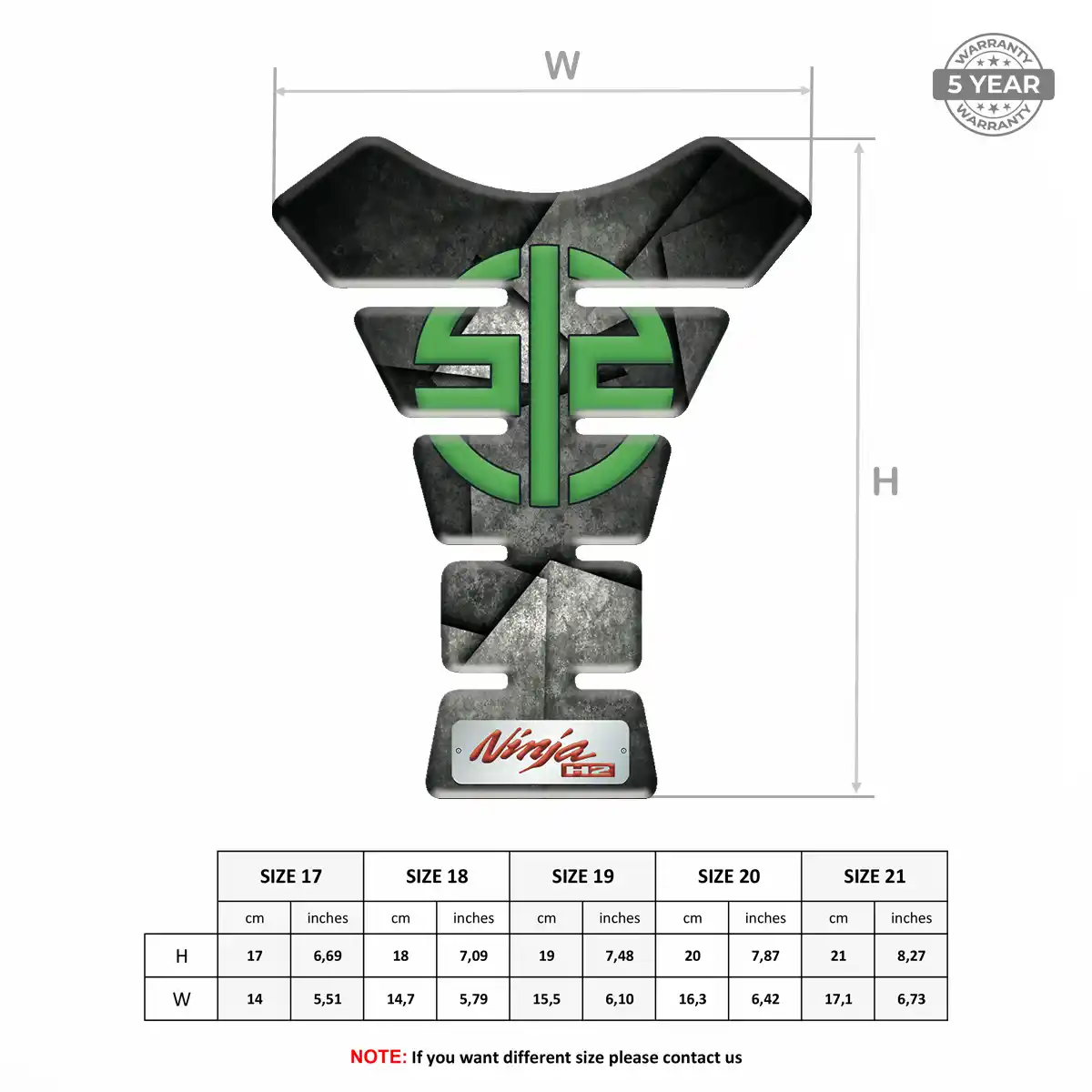 Kawasaki Fuel Tank Pad Superior Craft
