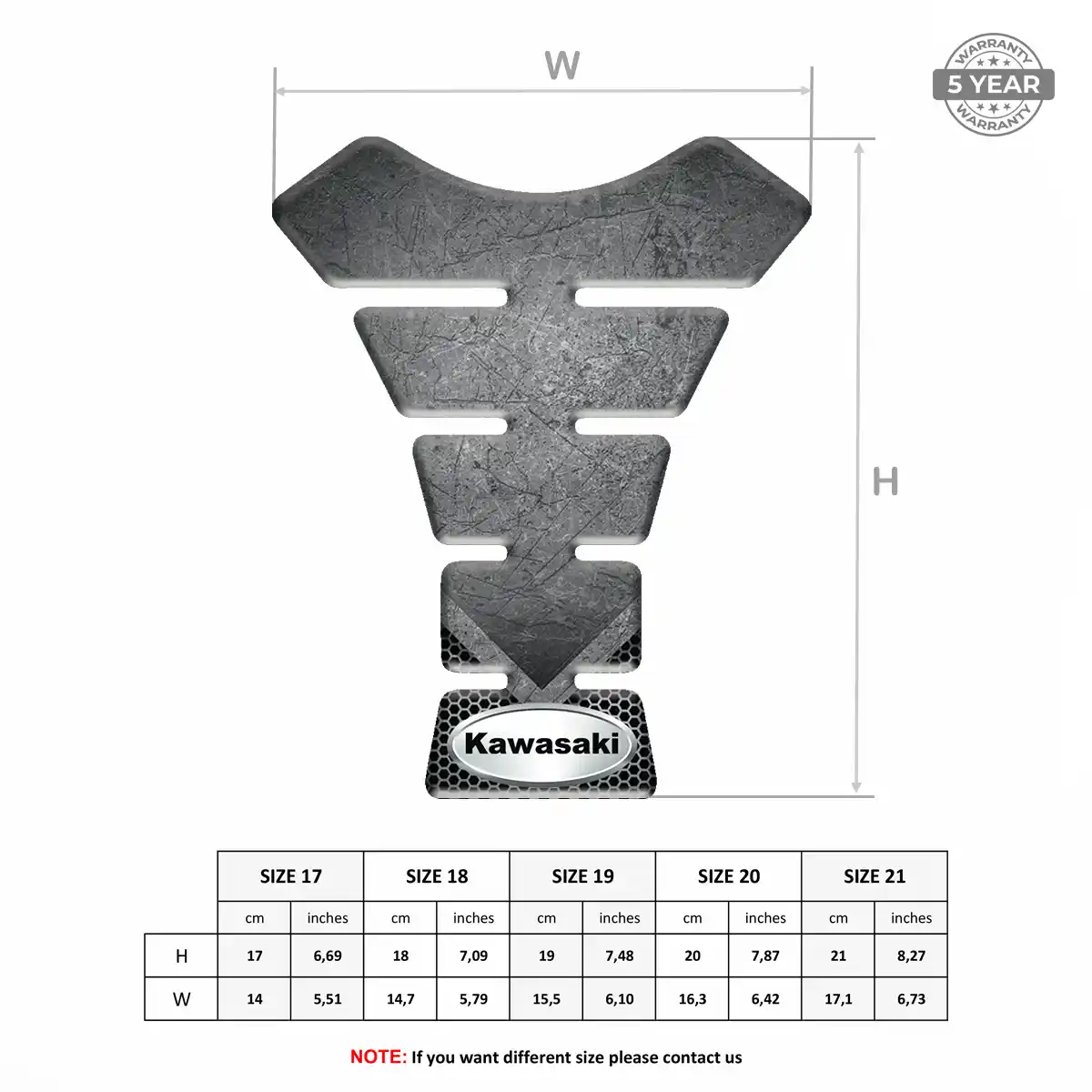 Kawasaki Fuel Tank Protector Deluxe Edition